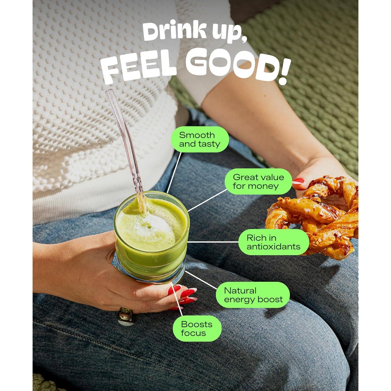 Polvo de Té Verde Orgánico Matcha DNA 16 oz Lata