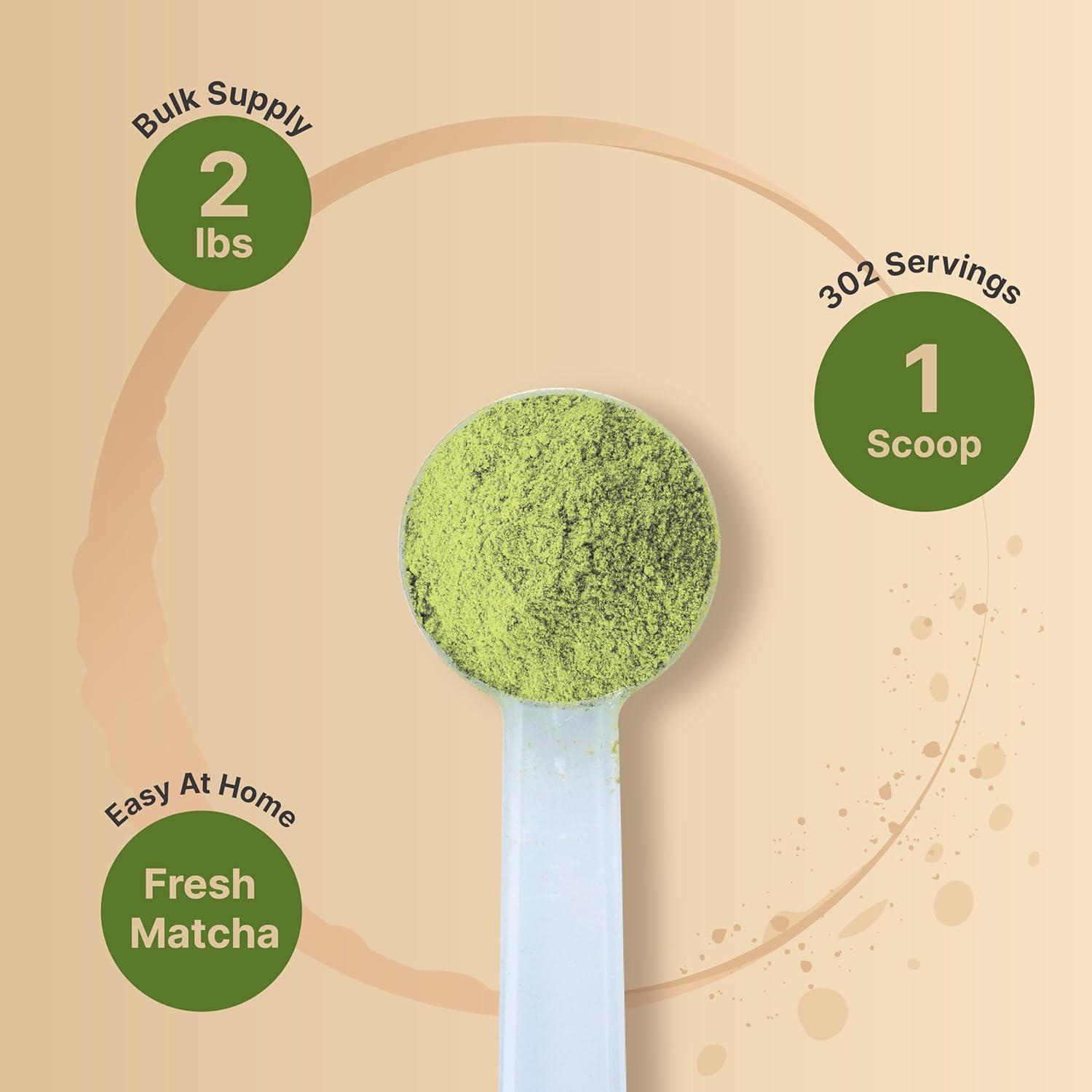 Polvo de Té Verde Matcha Orgánico Naturebell 907g Sin Azúcar