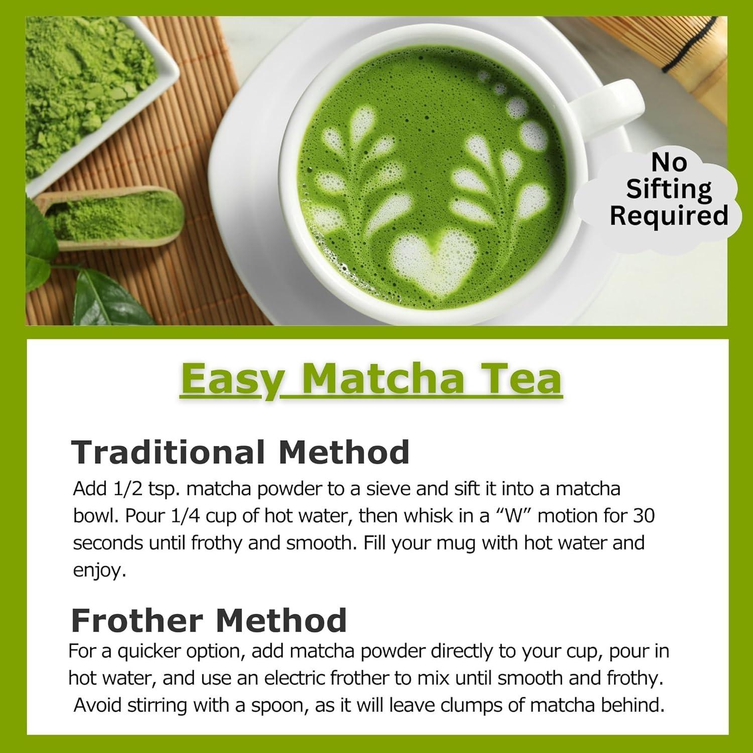 Polvo de Té Verde Matcha Orgánico Cherie Sweet Heart 454g