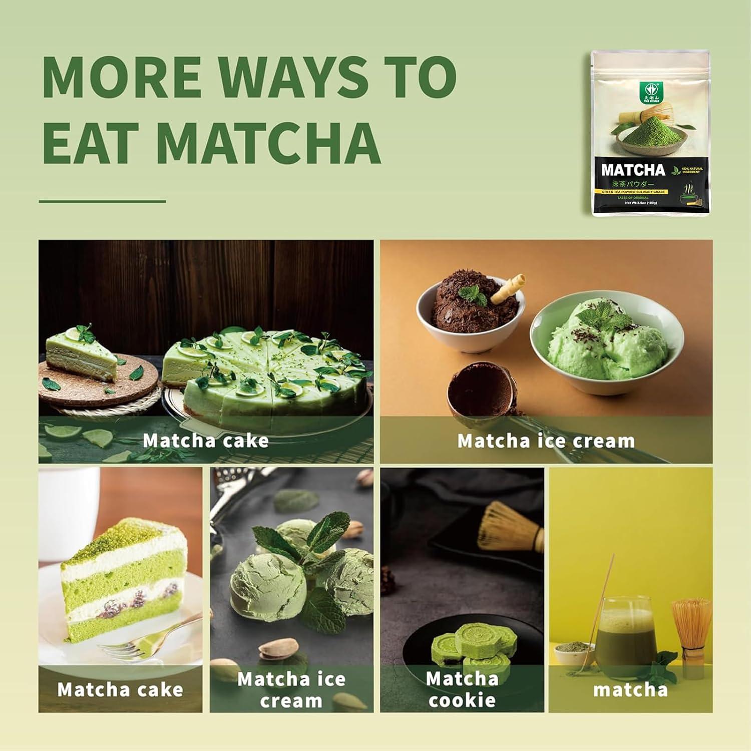 Polvo de Té Verde Matcha Culinario TIAN HU SHAN 100g