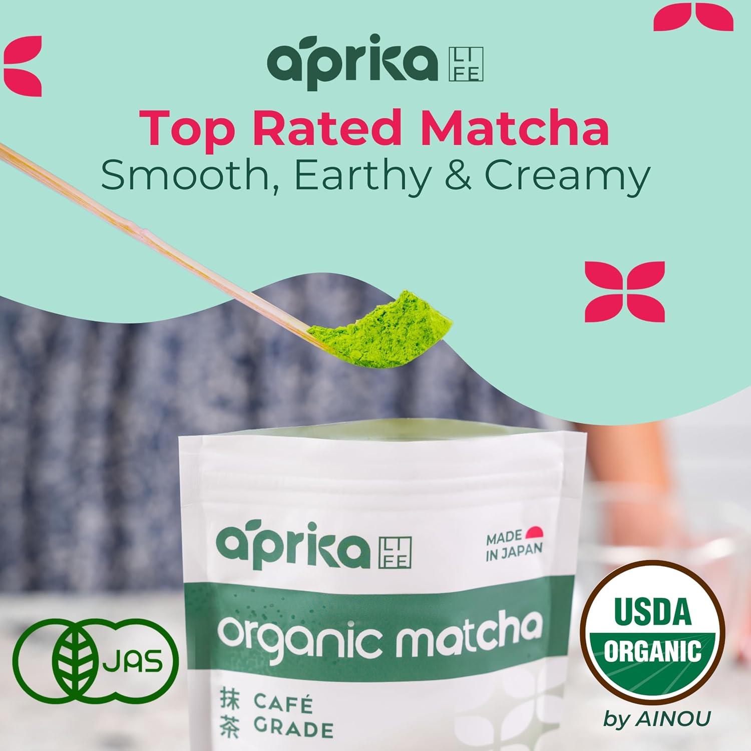 Polvo de Matcha Orgánico AprikaLife 100g - Grado Café Japonés
