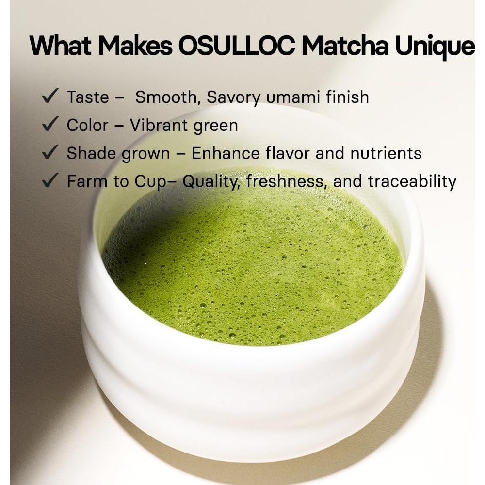 Polvo de Matcha Ceremonial OSULLOC 40g - Té Verde de Jeju