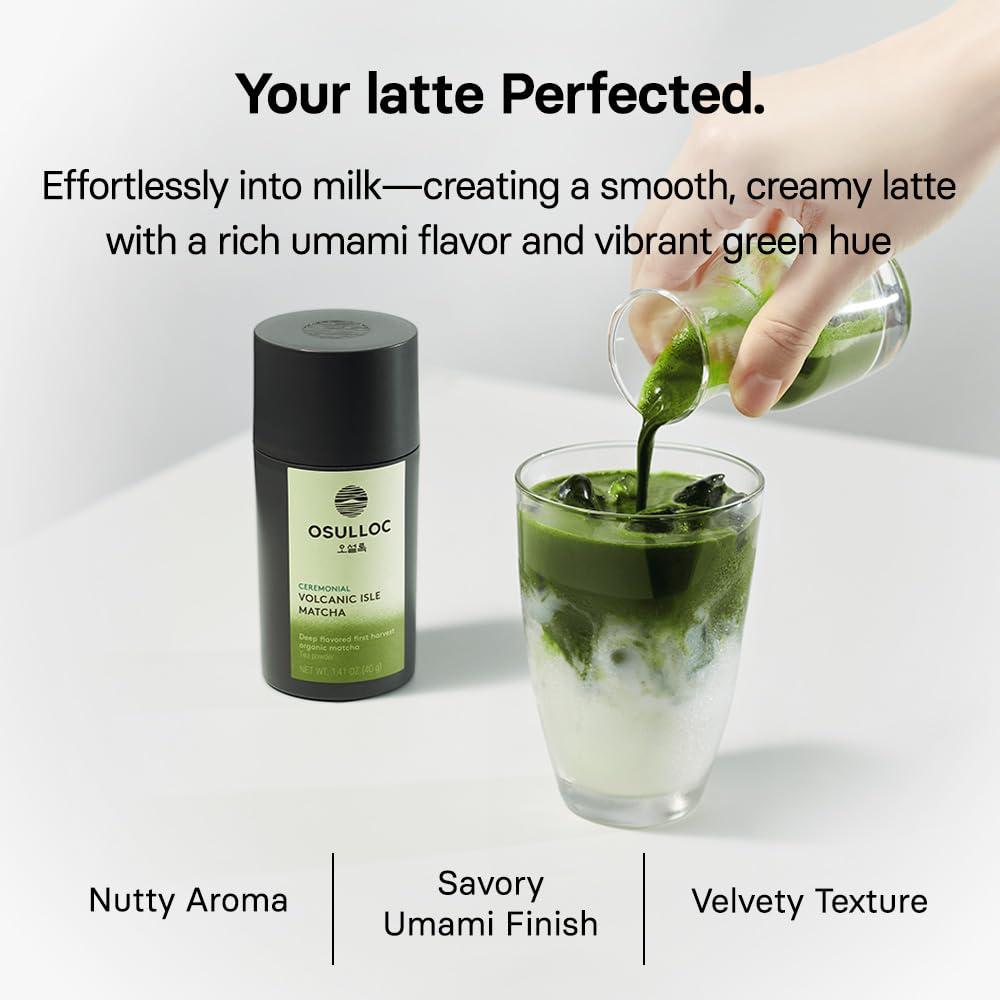 Polvo de Matcha Ceremonial OSULLOC 40g - Té Verde de Jeju