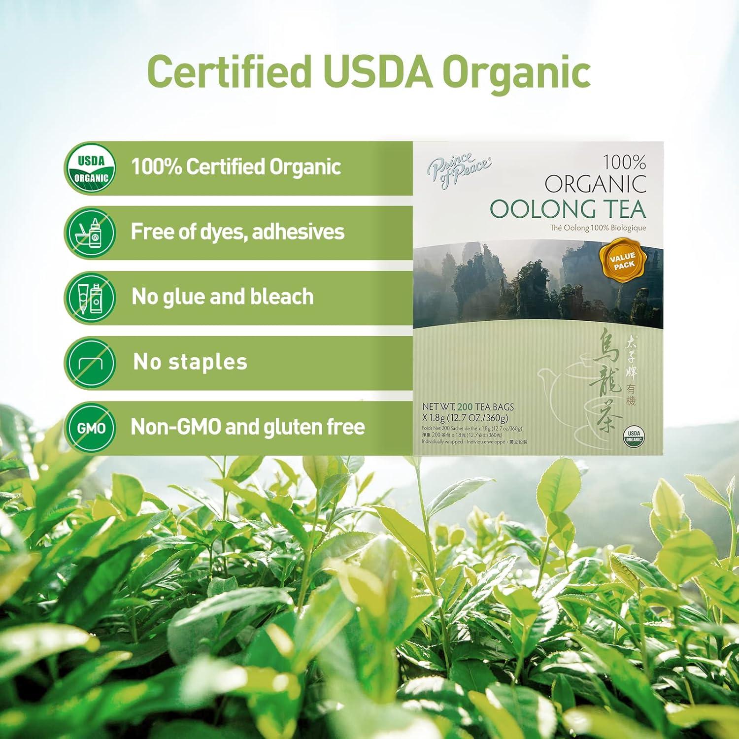 Té Orgánico Príncipe de la Paz Oolong 200 Bolsitas 340g