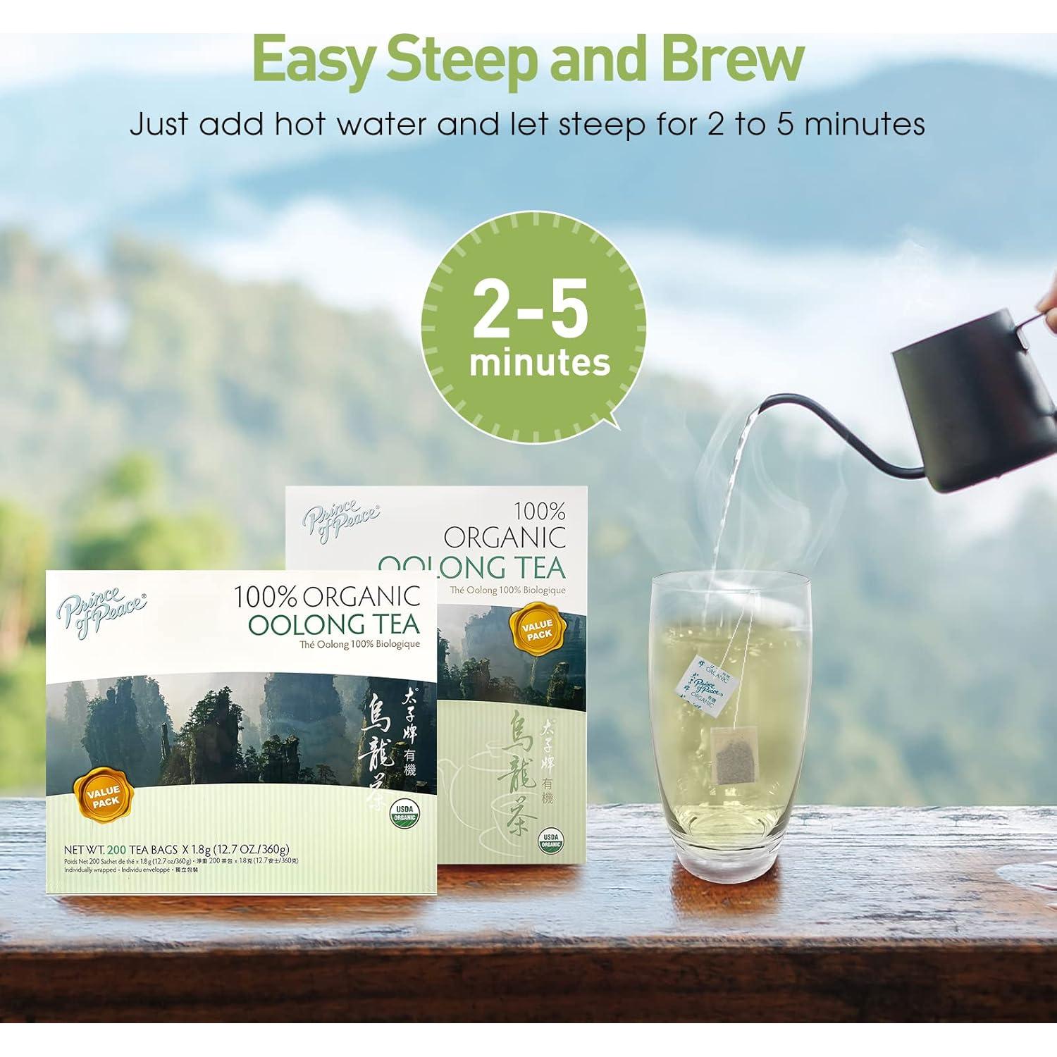 Té Orgánico Príncipe de la Paz Oolong 200 Bolsitas 340g