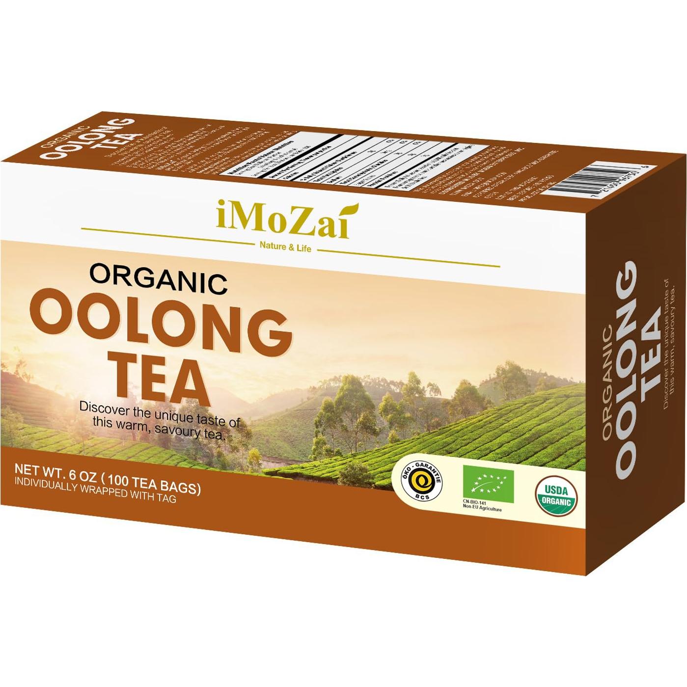 Té Oolong Orgánico Imozai 100 Bolsitas Individuales