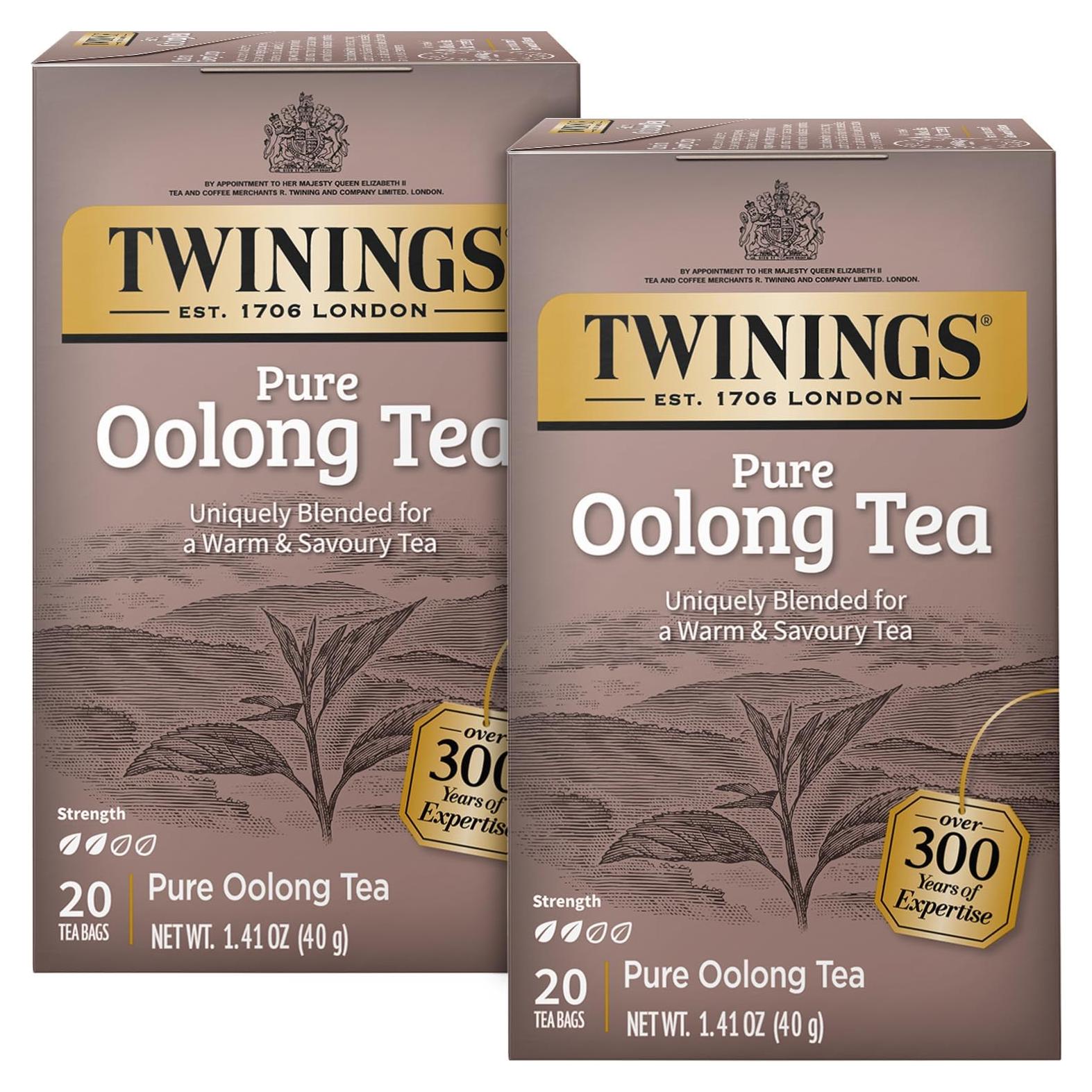 Té Oolong Puro Twinings 40 Bolsitas Individuales 155g