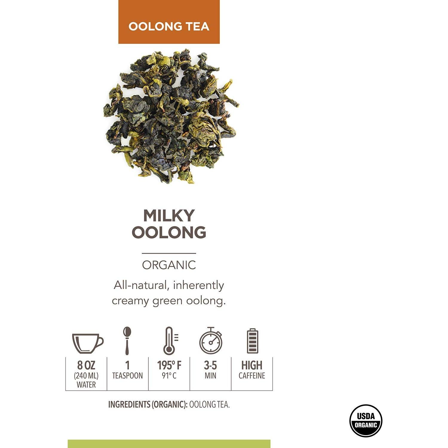 Té Oolong Orgánico Teabloom 100 g - Sabor a Leche Sedoso