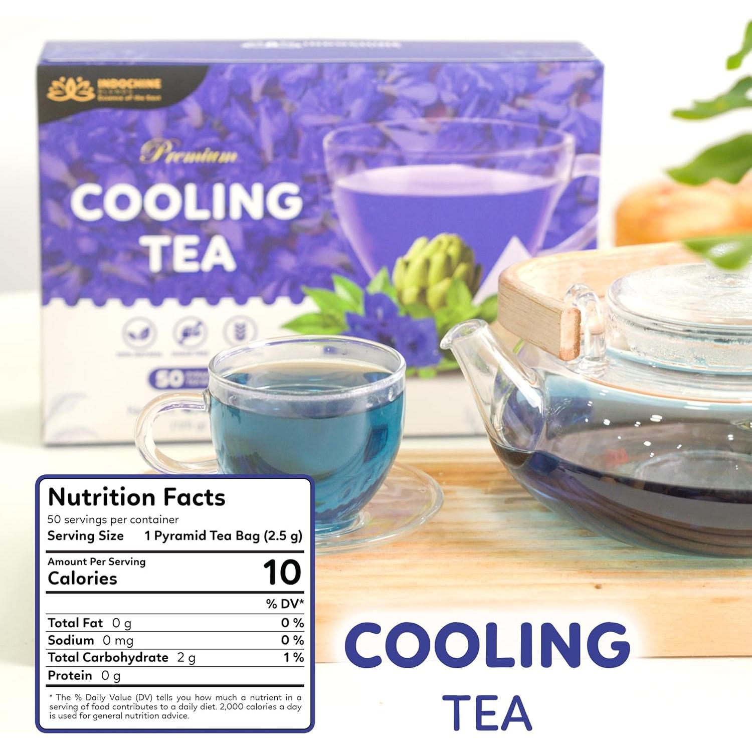 Té Herbal Refrescante Indochine Blends 125g - 50 Bolsitas Pirámide