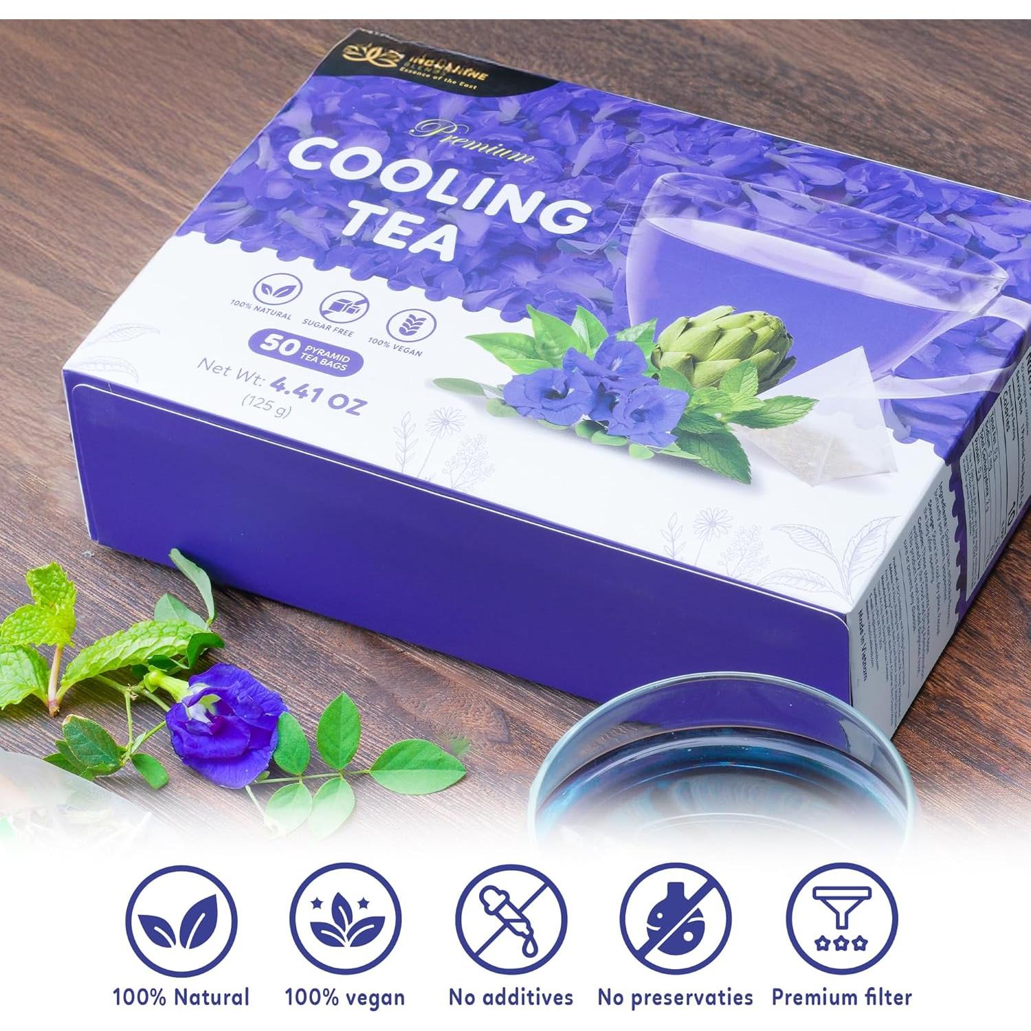 Té Herbal Refrescante Indochine Blends 125g - 50 Bolsitas Pirámide