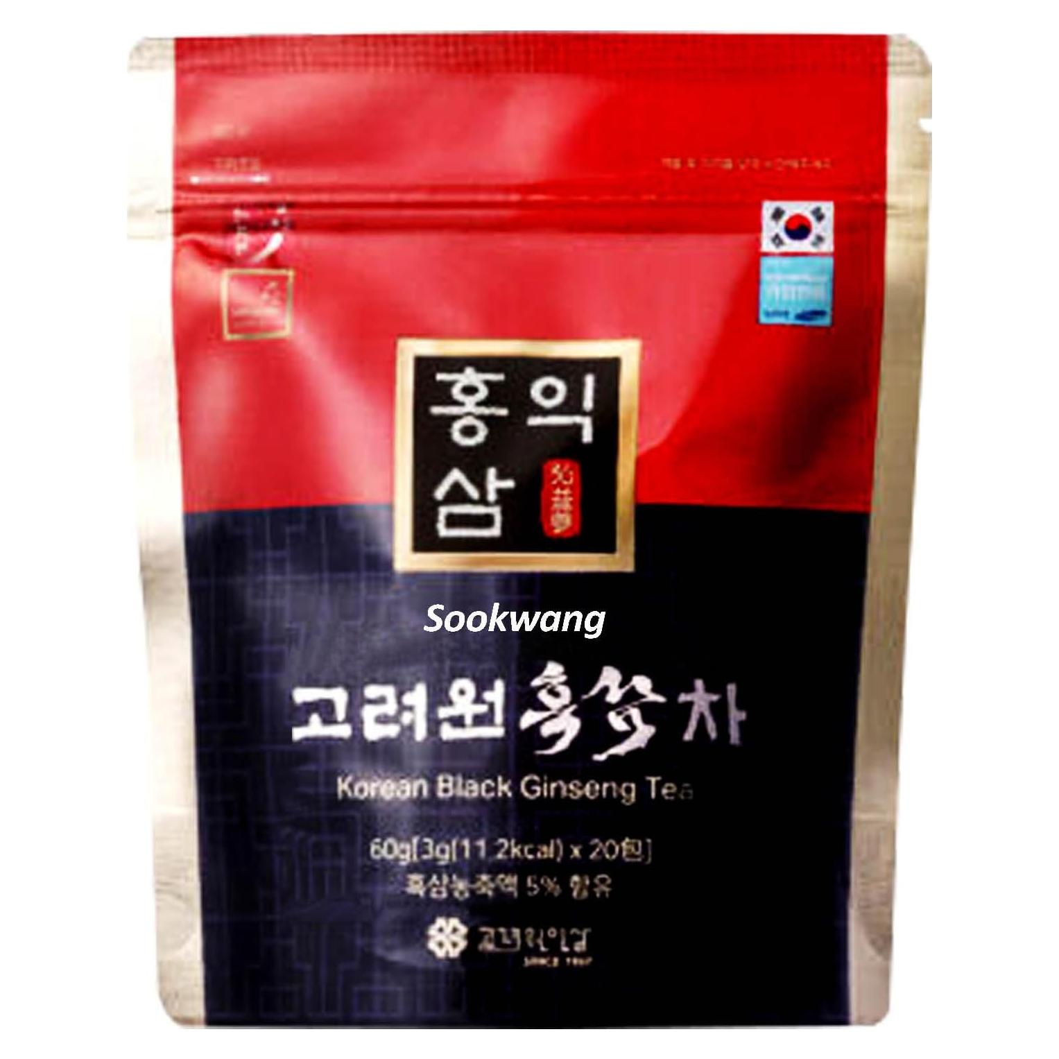 Extracto de Ginseng Negro en Gránulos Sookwang 60g - 20 Bolsitas