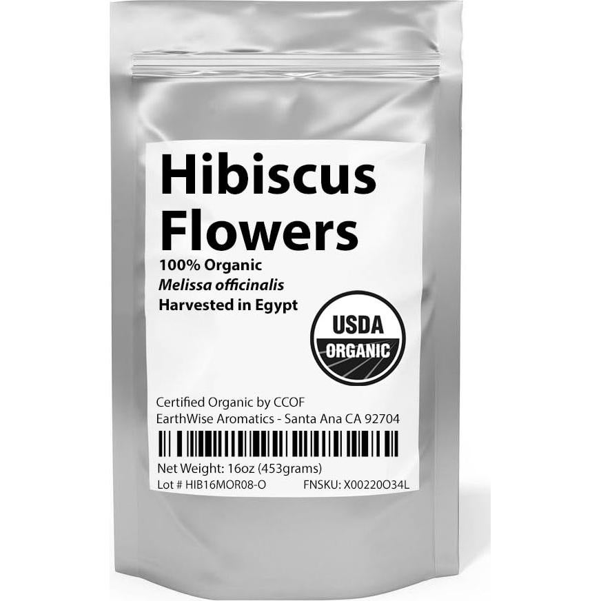 Flores de Hibisco Orgánicas EarthWise 450g - Té Herbal