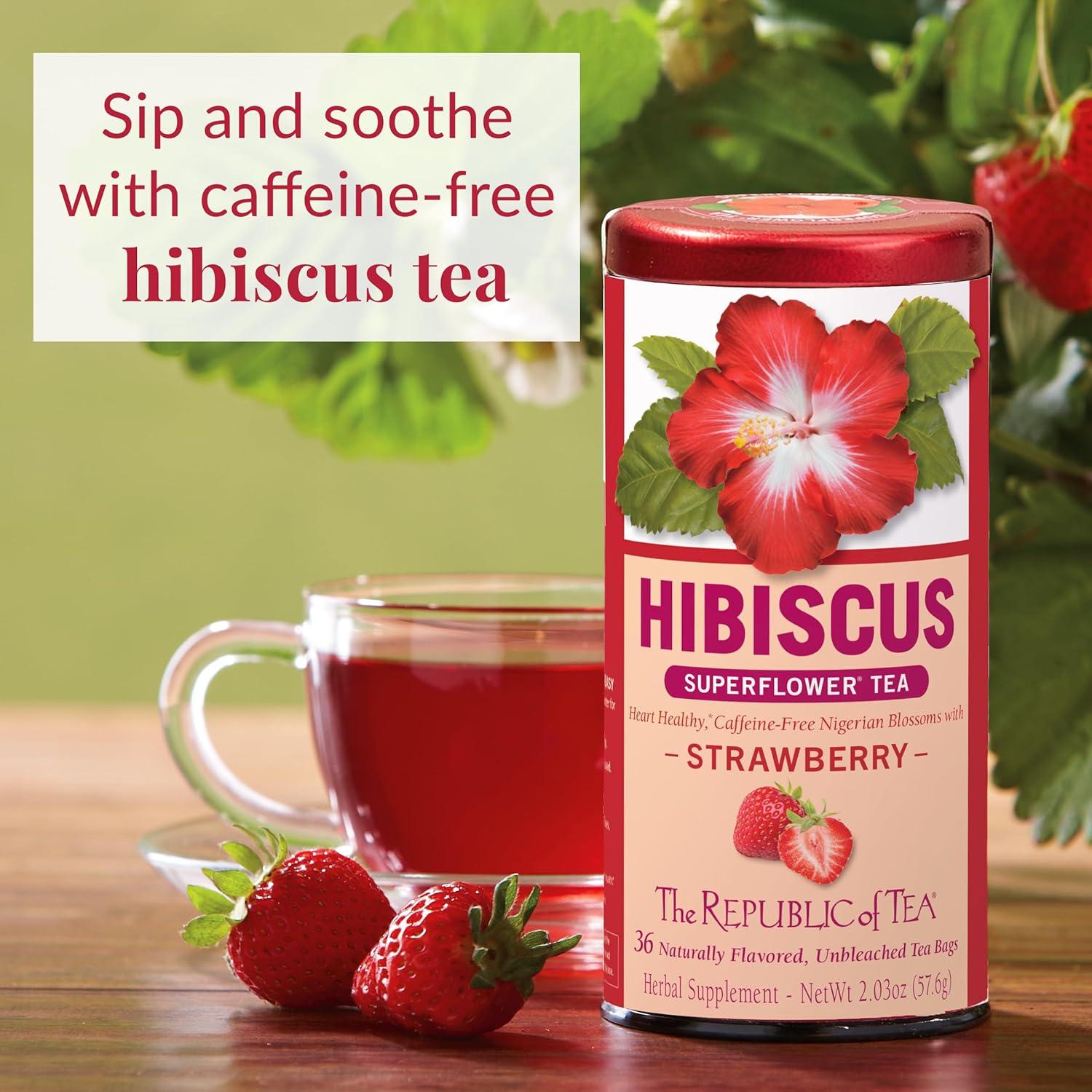 Té de Hibisco con Fresa La República del Té - 36 Bolsitas