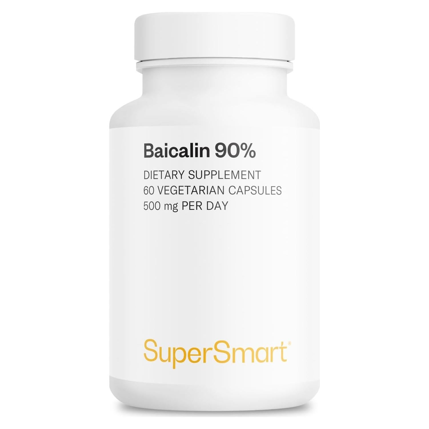 Suplemento de Baicalina 500mg Supersmart - 60 Cápsulas Veganas