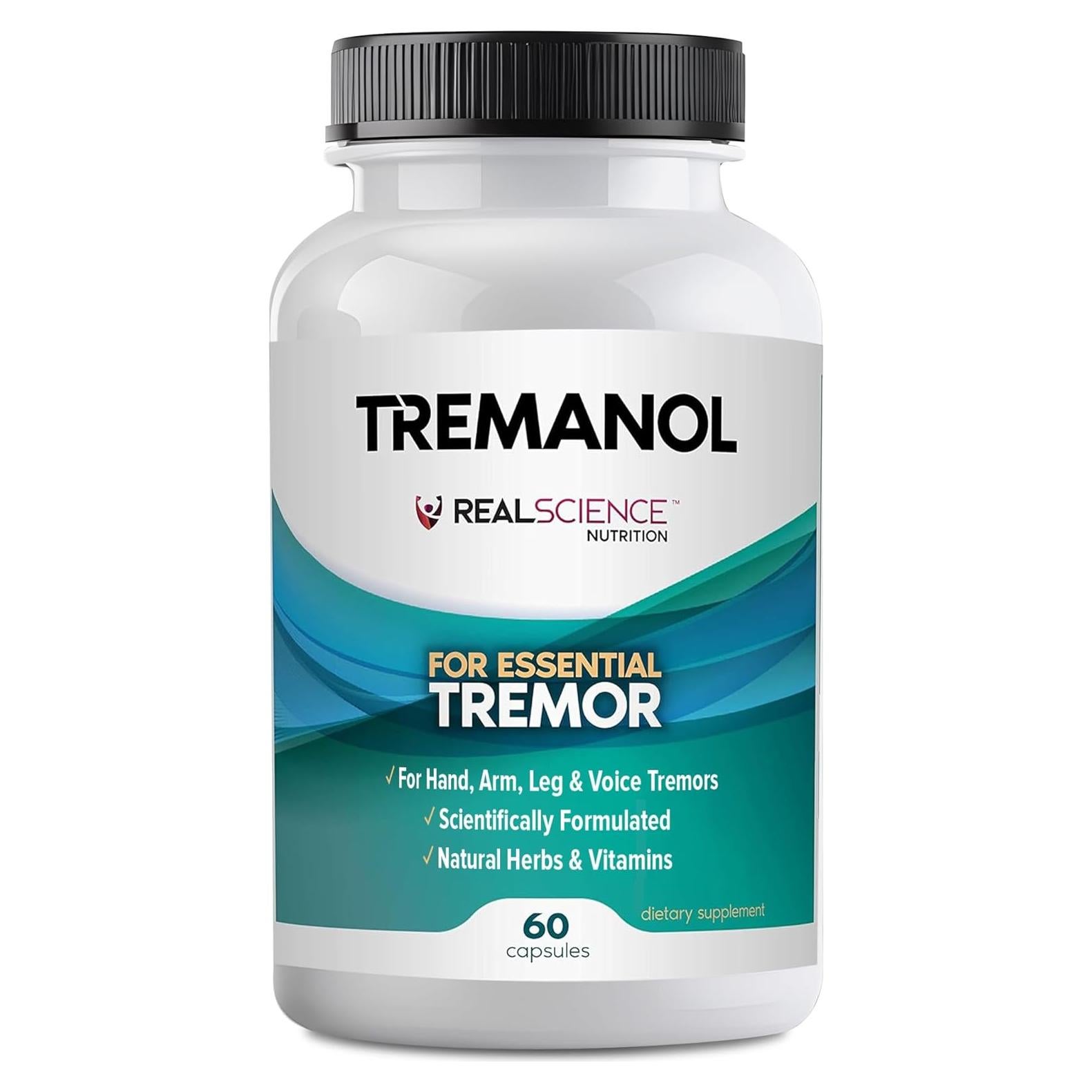 Tremanol Suplemento Herbal para Alivio de Temblor Esencial - 60 Cápsulas