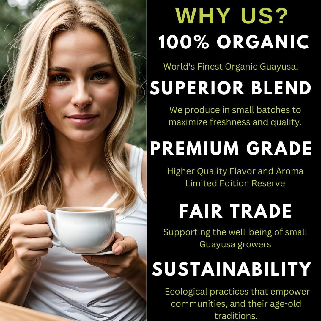 Té de Guayusa Orgánico Tesoro Amazónico 0.45 KG - Energía Natural