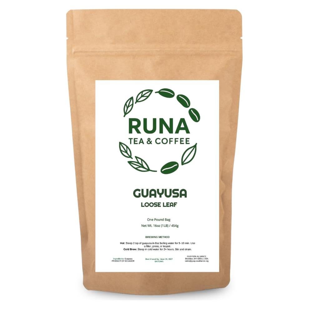 Té de Guayusa Runa - 454g Orgánico de Hoja Suelta