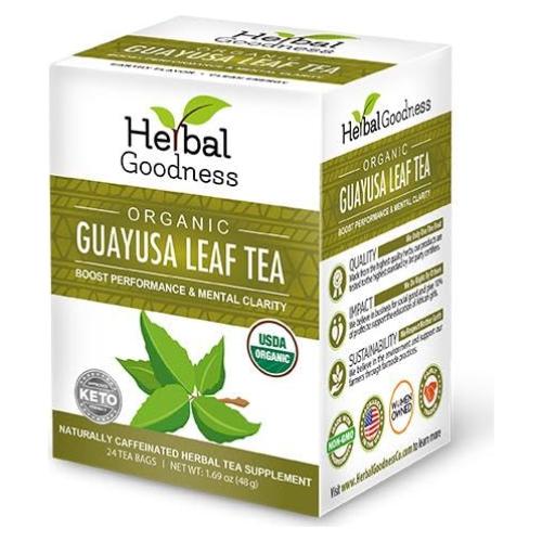 Té de Guayusa Orgánico Herbal Goodness - 24 Bolsitas Ecológicas