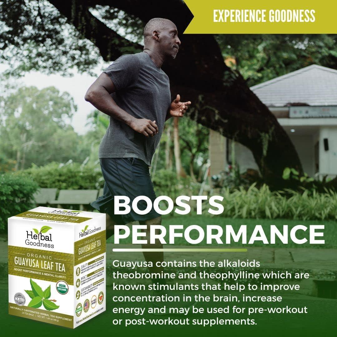Té de Guayusa Orgánico Herbal Goodness - 24 Bolsitas Ecológicas