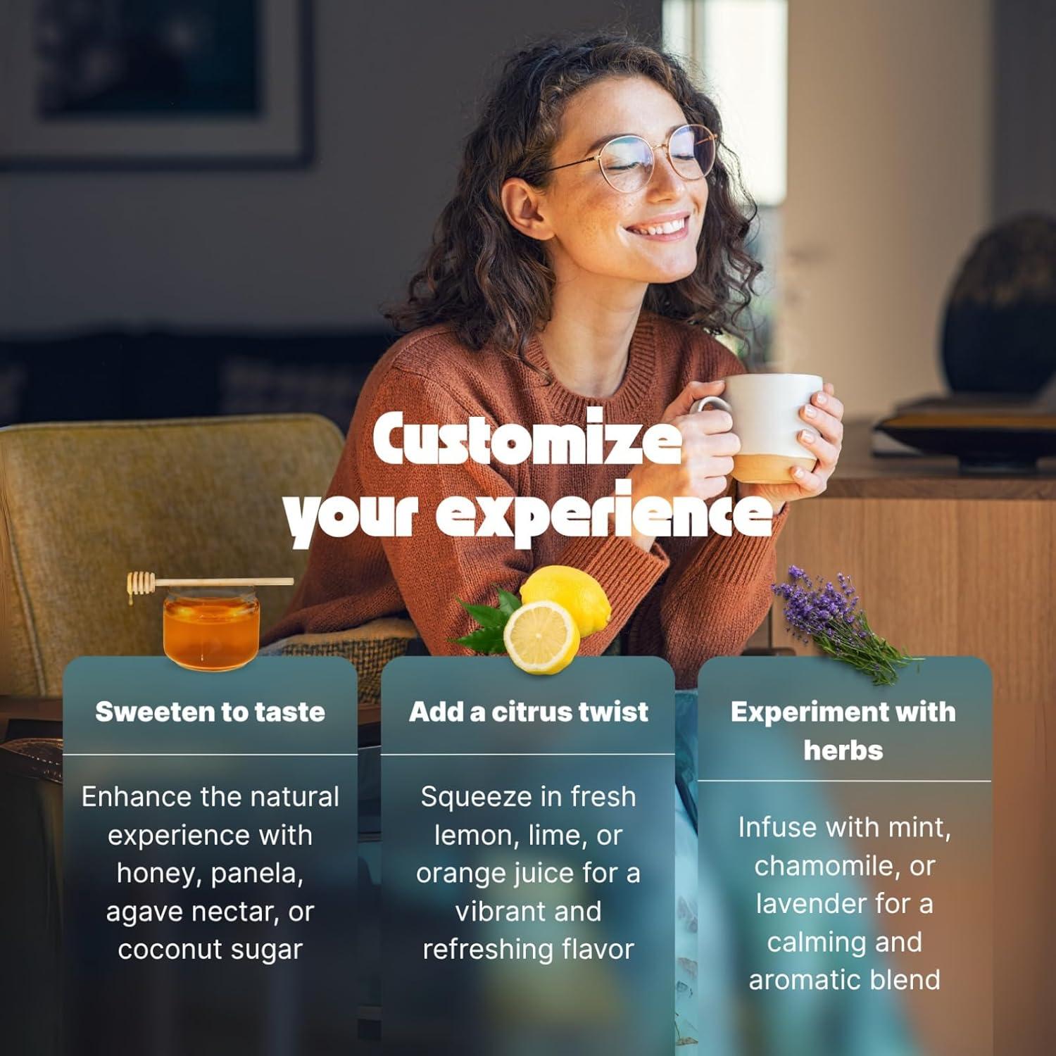 Té de Hoja Suelta Orgánico NooKoo Guayusa 453g - Energía Suave