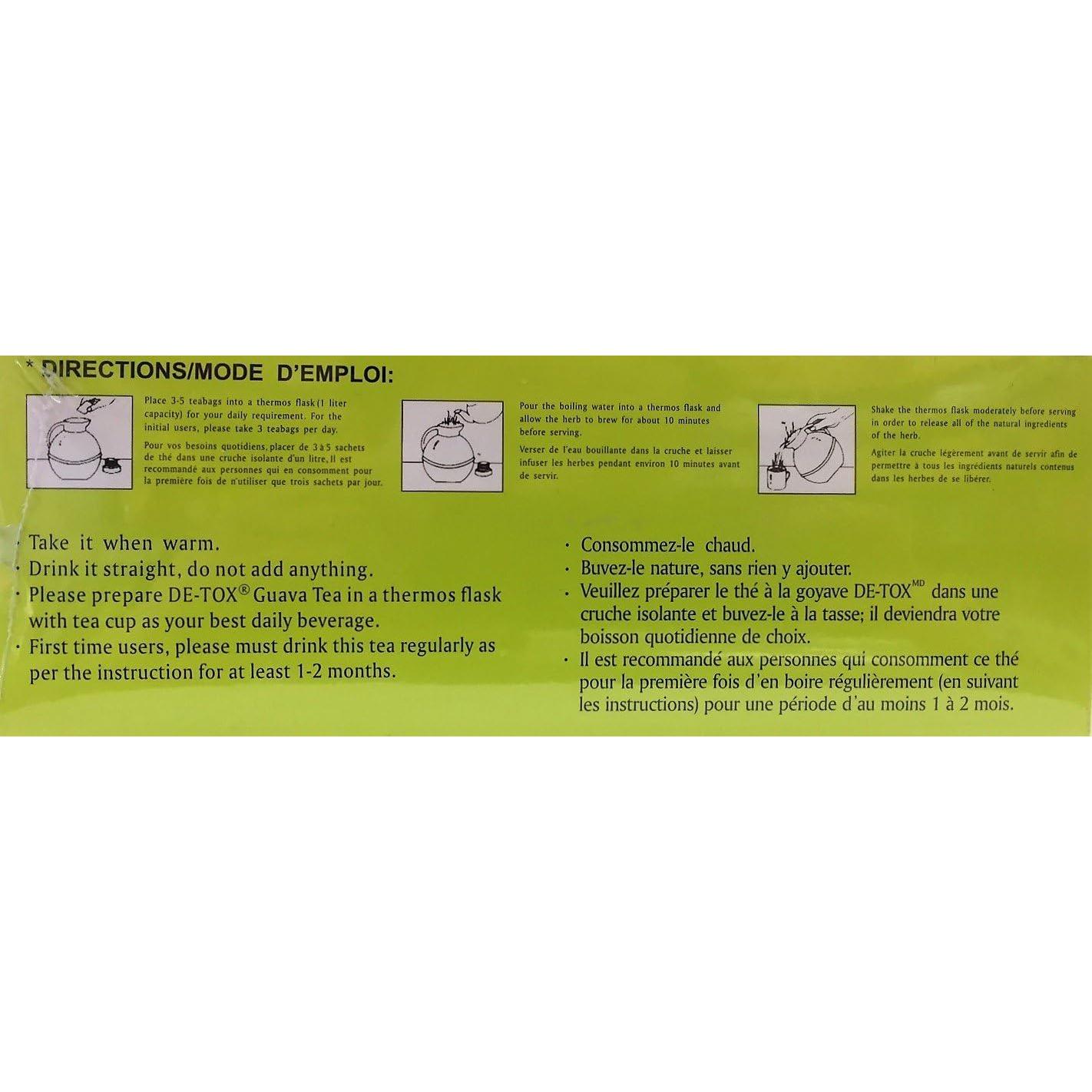 Té de Guayaba De-Tox 90 Bolsitas - Desintoxicante Natural