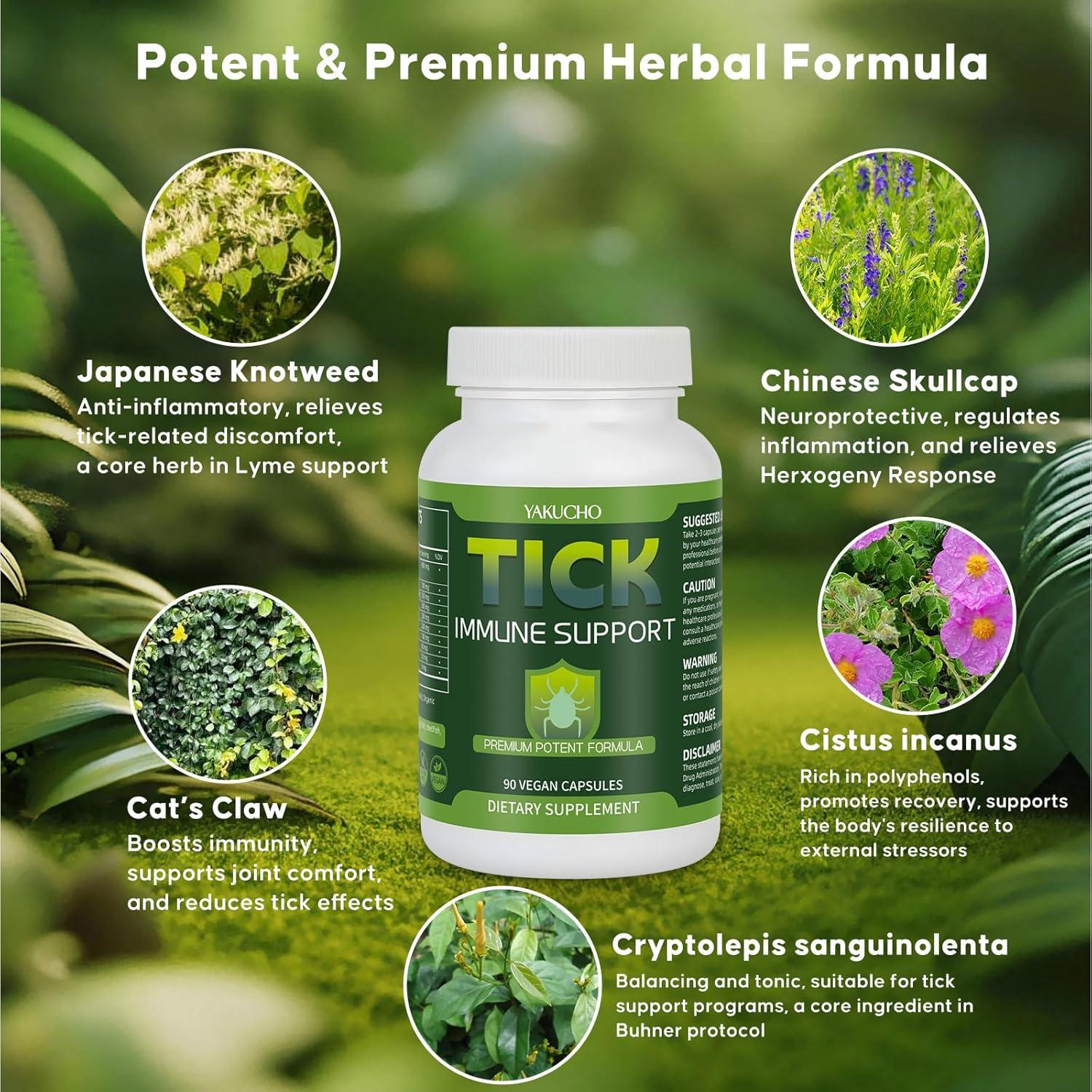 Suplemento Inmunológico Herbal Yakucho 90 Cápsulas Veganas