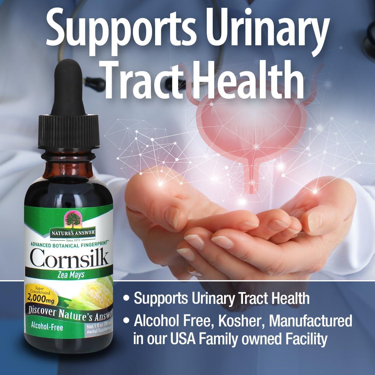 Extracto de Seda de Maíz Nature's Answer 2000mg Sin Alcohol