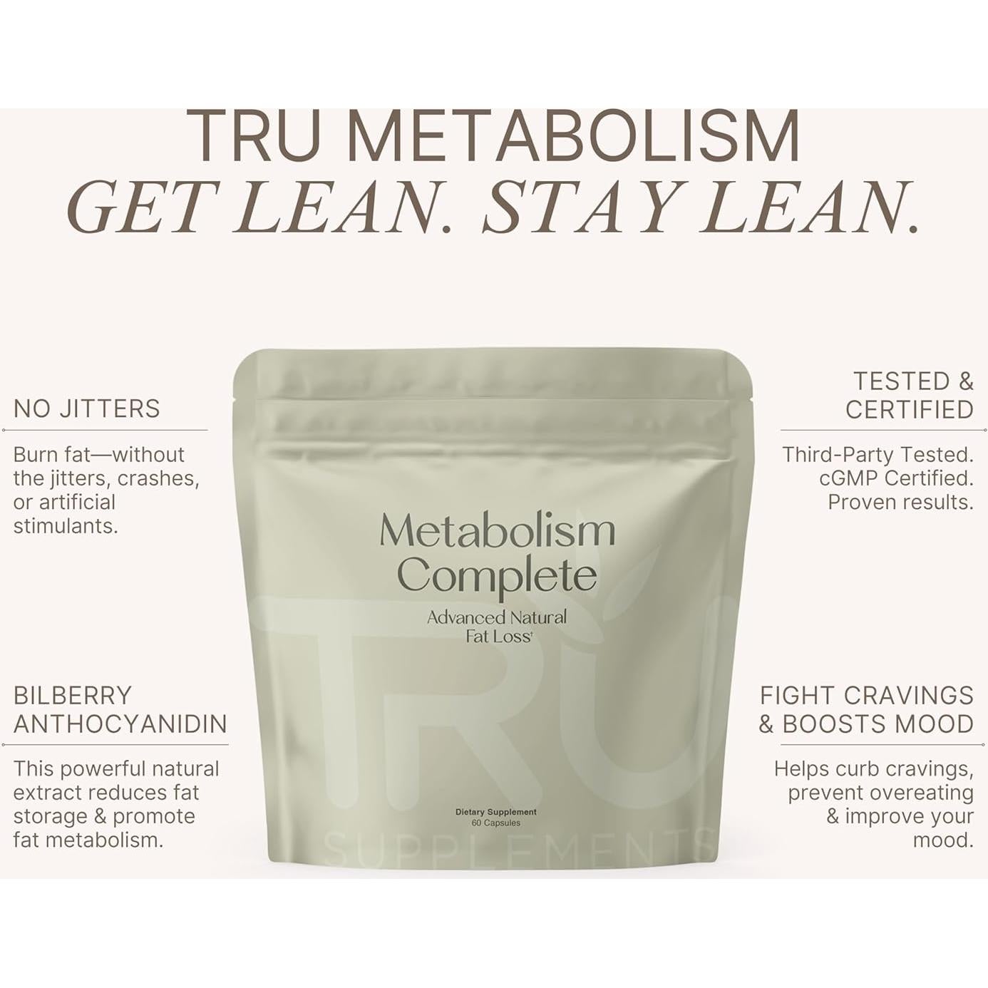 Suplemento Metabolismo TRU - Pérdida de Grasa 30 Porciones