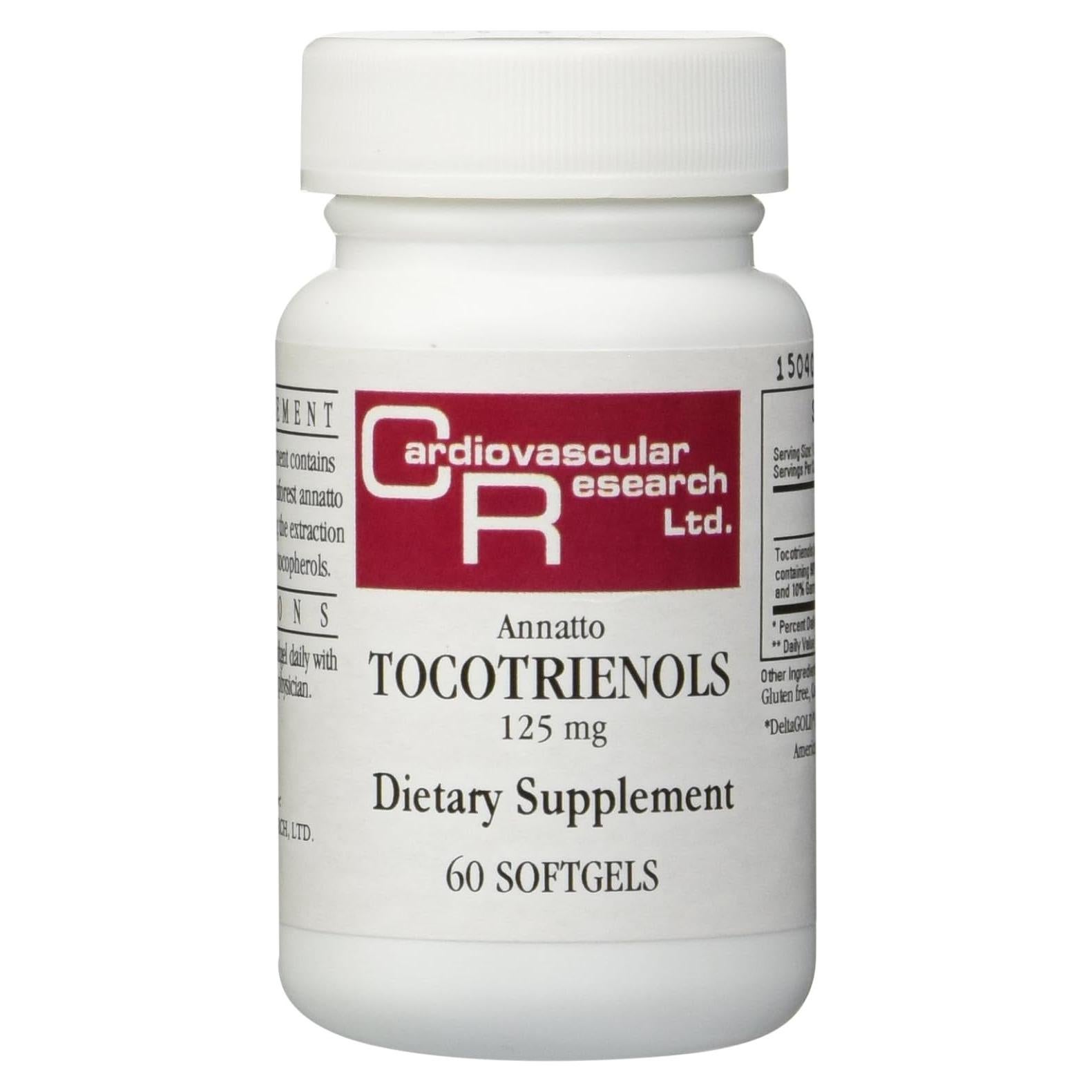 Suplemento Dietético Tocotrienoles de Annatto 125 mg 60 geles