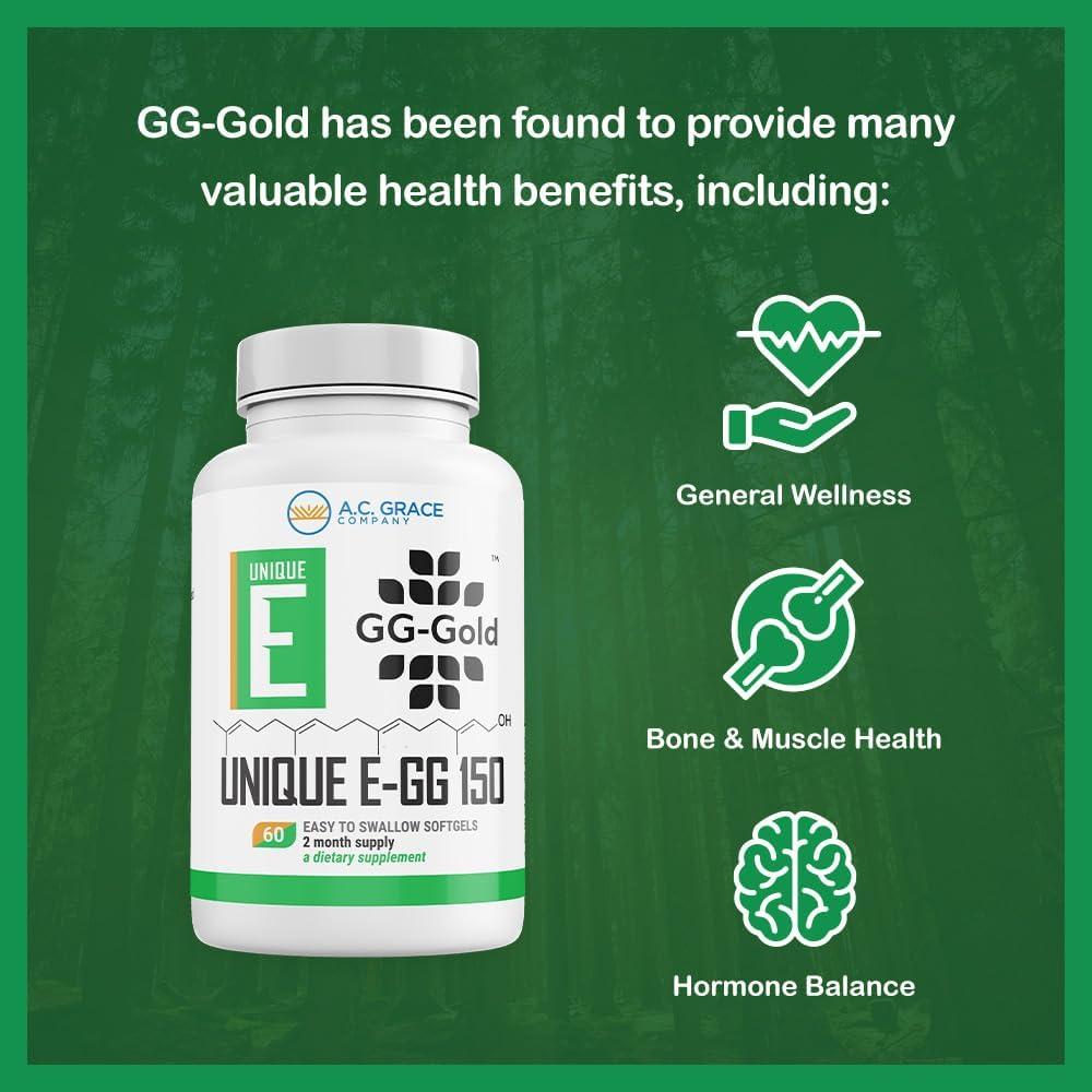 Suplemento GG-Oro A.C. Grace 150mg - 60 Softgels Energía Celular