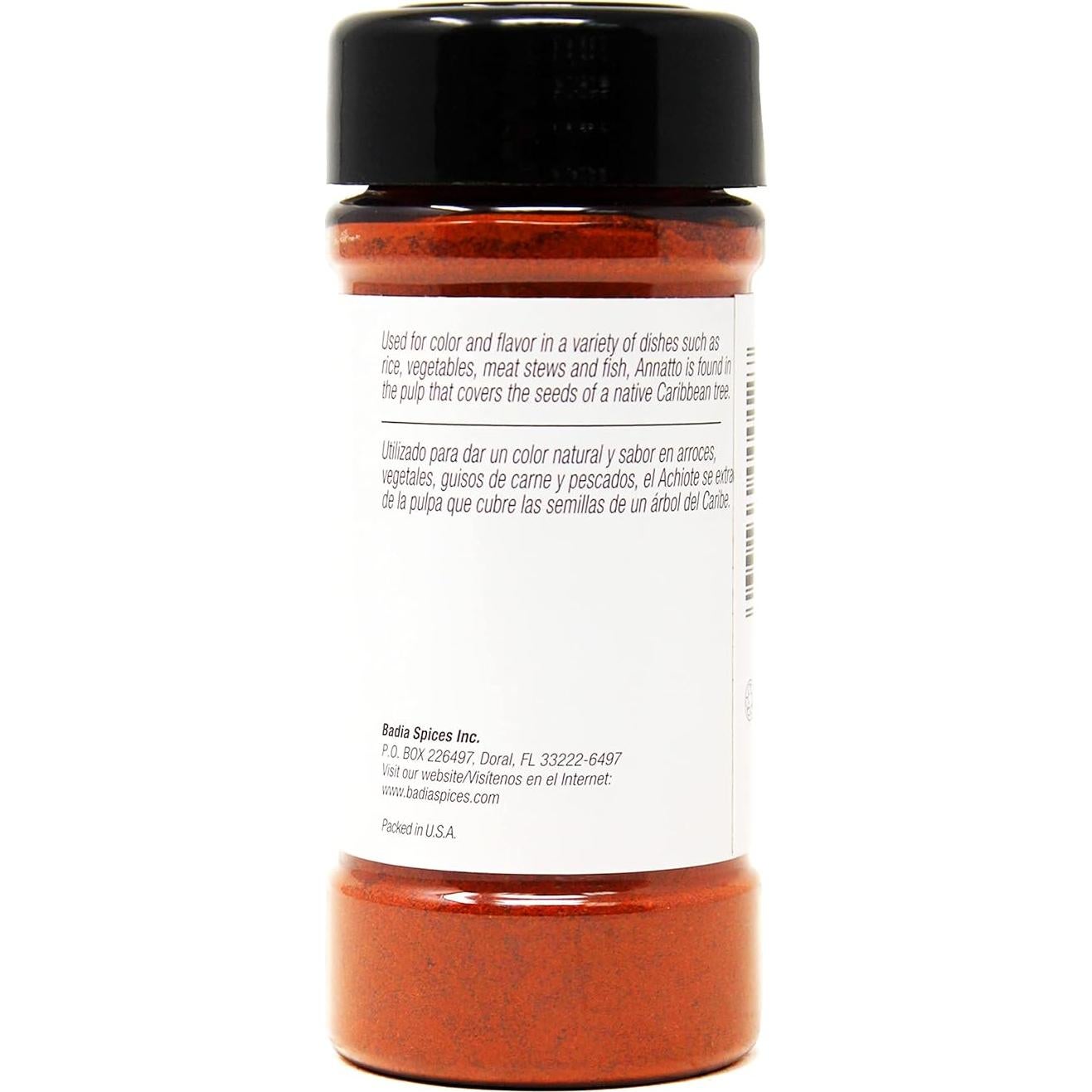 Achiote Molido Badia 77 g - Sazonador Multiuso Kosher