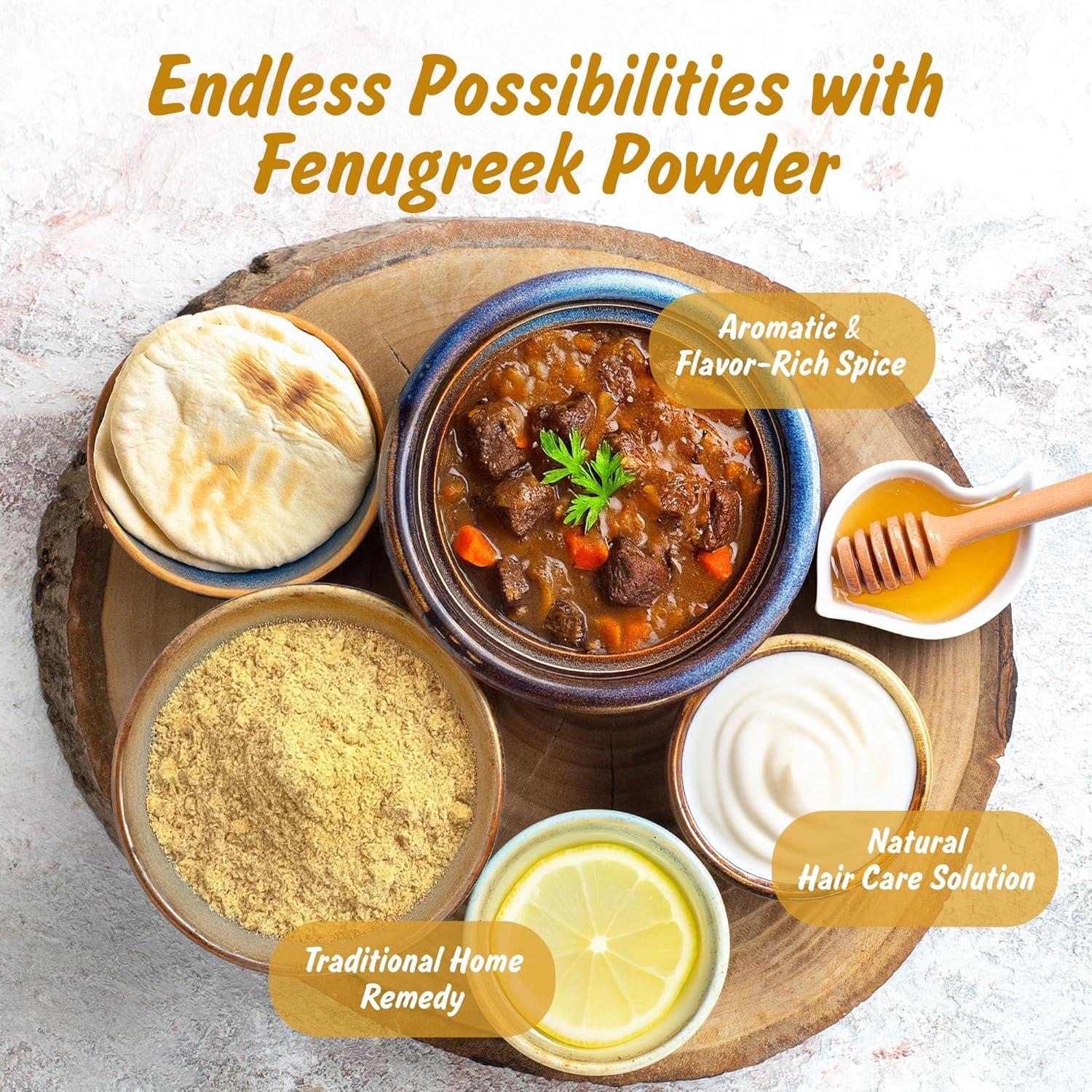 Polvo de Fenogreco Orgánico 226.8 g Perfil de Especias