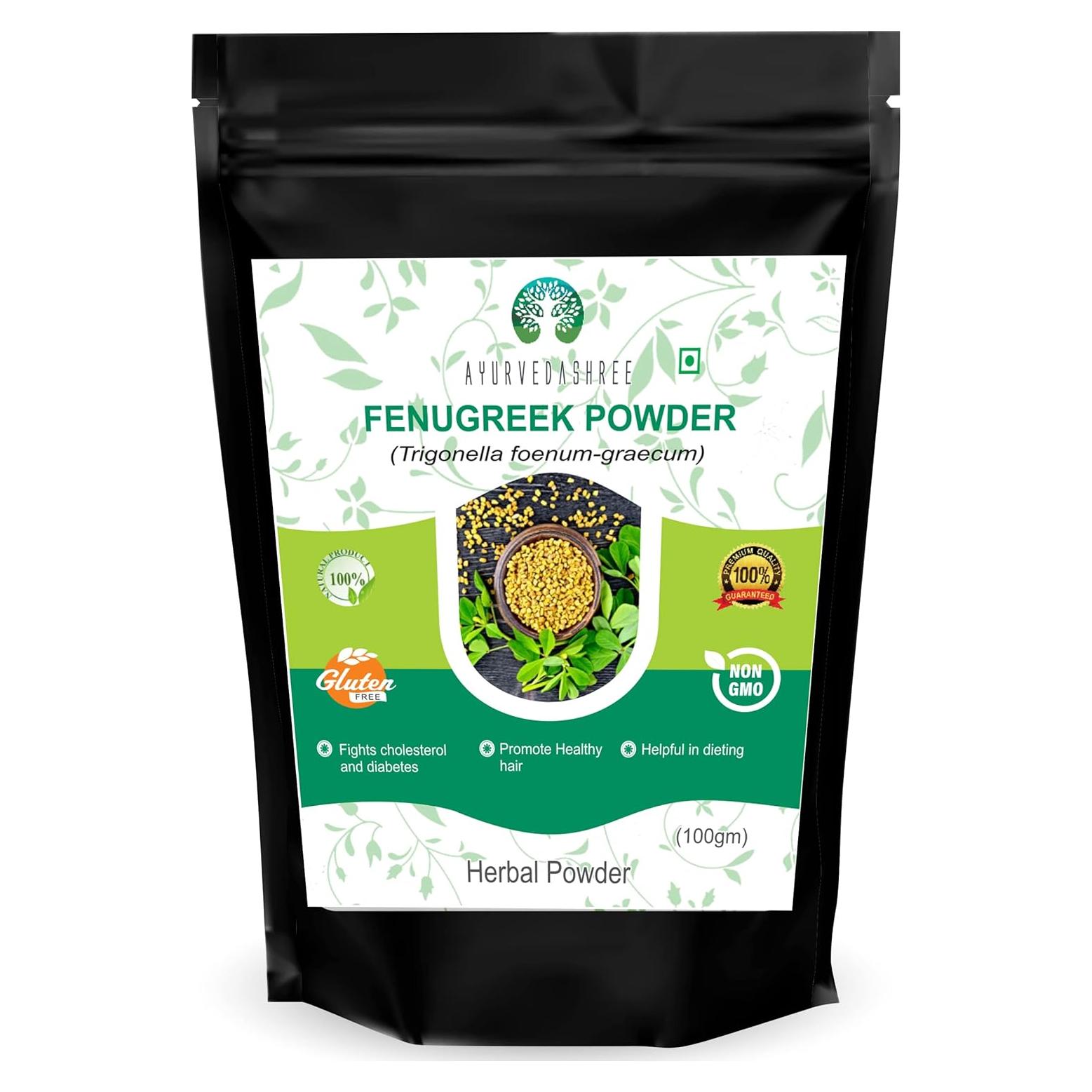 Polvo de Semillas de Fenogreco AYURVEDASHREE 100 g - Especia India