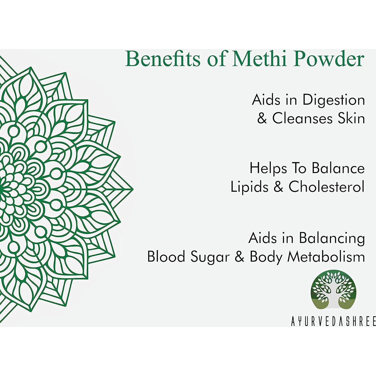 Polvo de Semillas de Fenogreco AYURVEDASHREE 100 g - Especia India