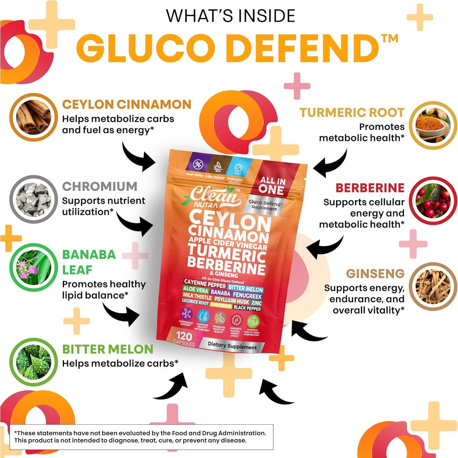 Cápsulas de Canela de Ceilán Clean Nutra 120 Pastillas