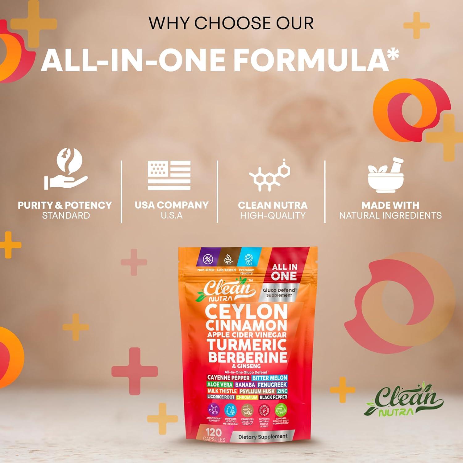 Cápsulas de Canela de Ceilán Clean Nutra 120 Pastillas