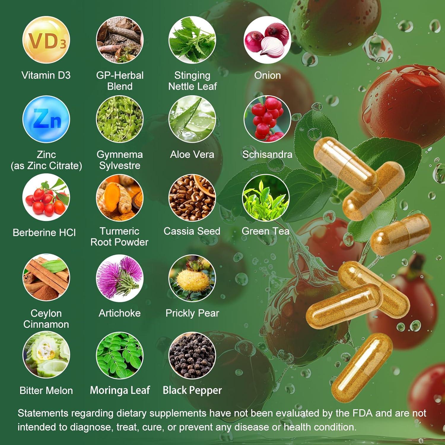 Suplemento de Berberina Greenpeople 240 Cápsulas 1500mg