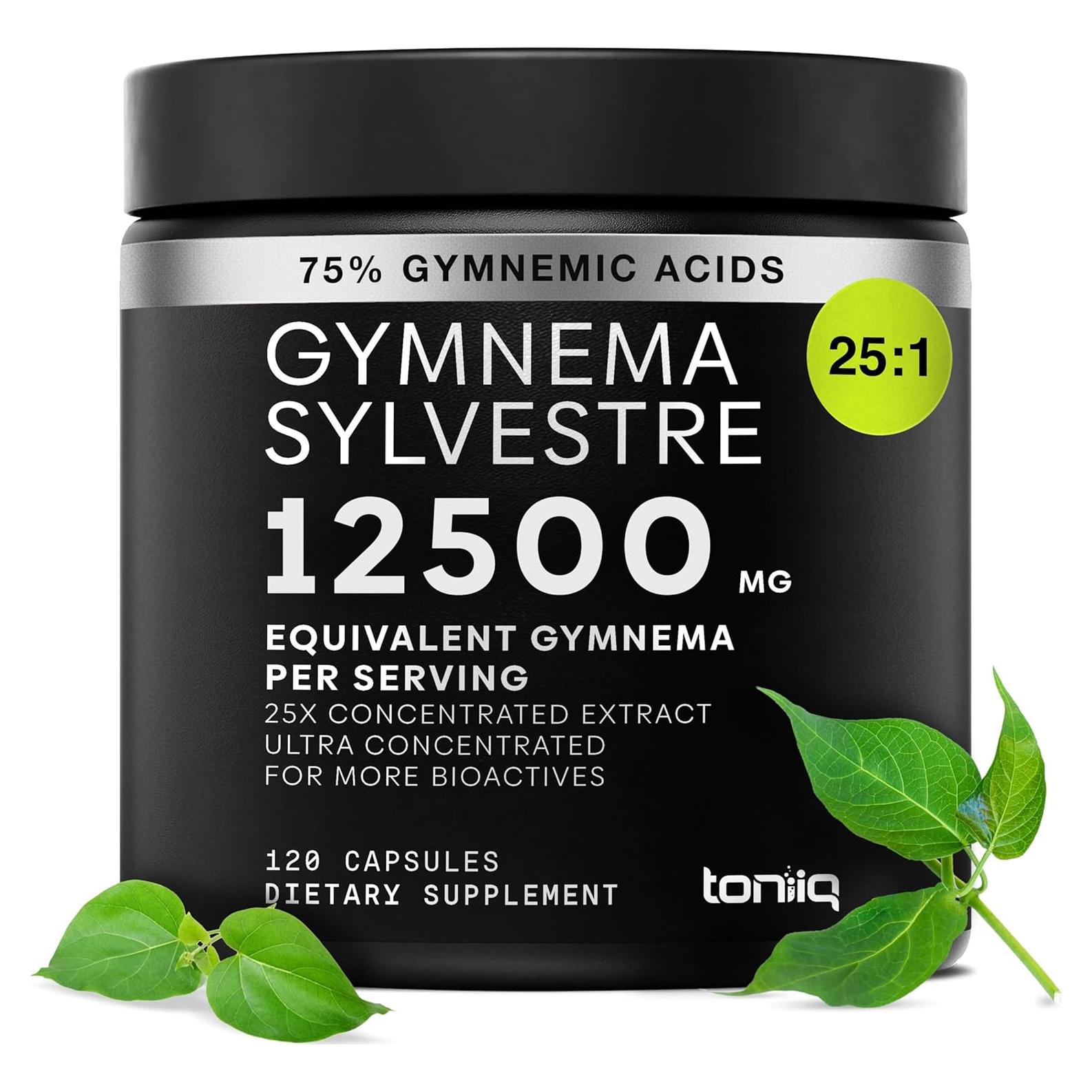Toniiq Gymnema Sylvestre 500mg - Extracto 25:1 Vegano 120 Cápsulas