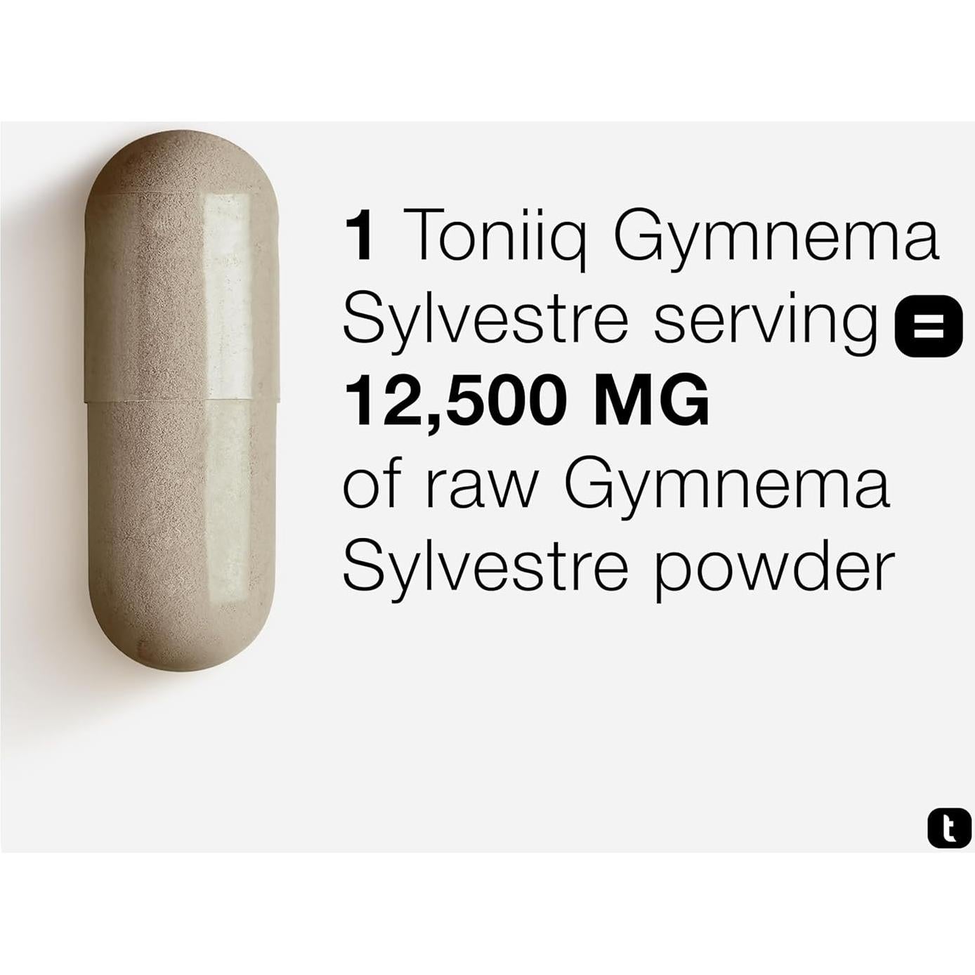 Toniiq Gymnema Sylvestre 500mg - Extracto 25:1 Vegano 120 Cápsulas