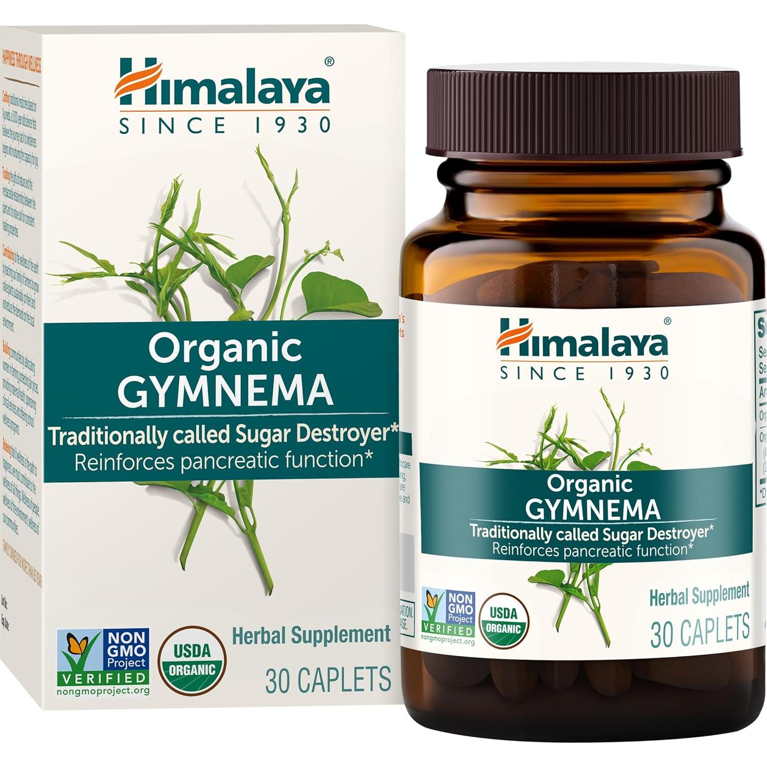 Suplemento Herbal Gymnema Sylvestre Himalaya 700 mg - 60 Tabletas