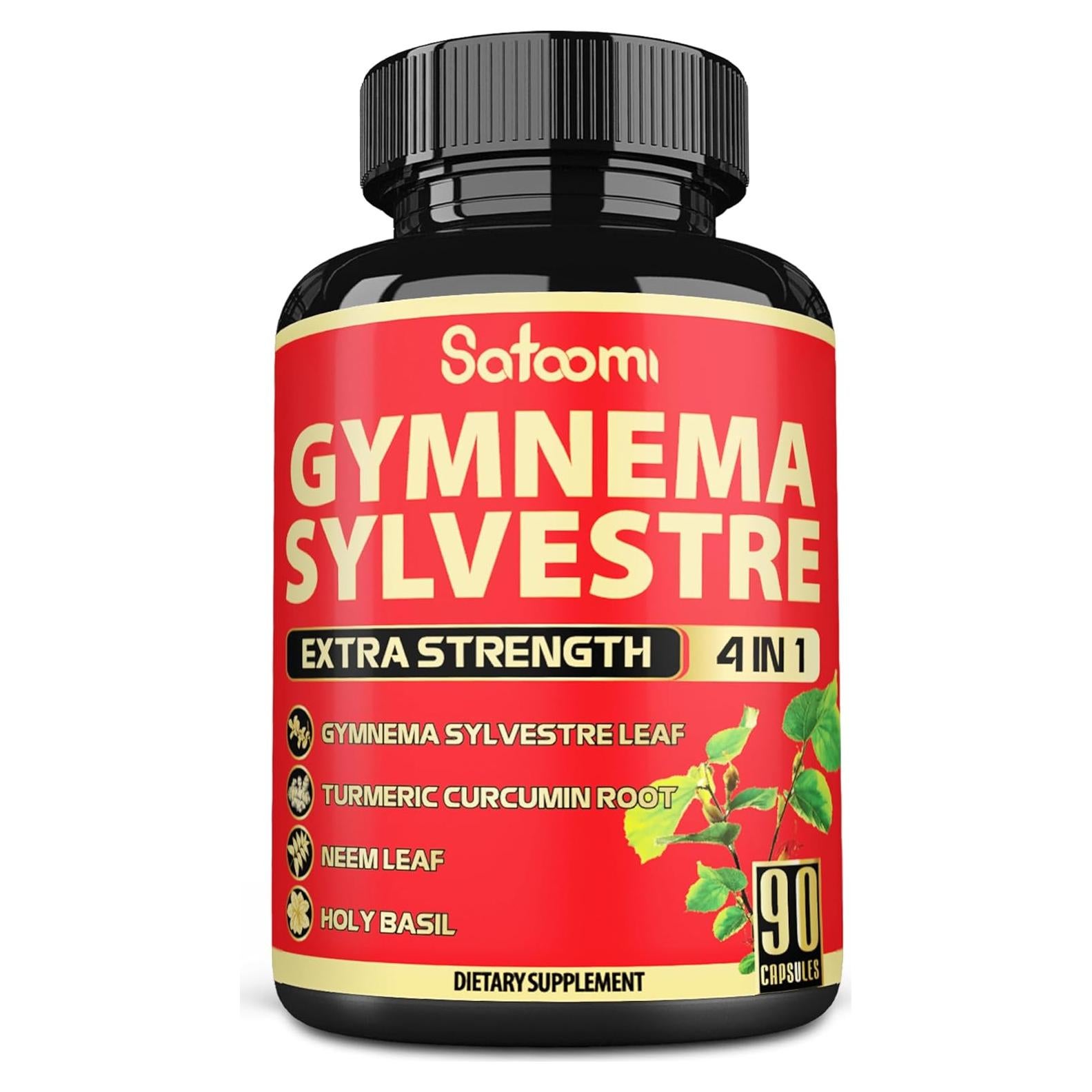 Cápsulas de Gymnema Sylvestre Satoomi - 90 Cápsulas - 3 Meses