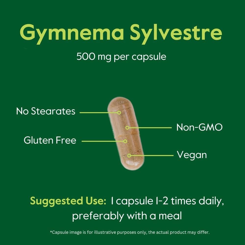 Suplemento Gymnema Sylvestre 500mg Bestvite 120 Cápsulas Veganas