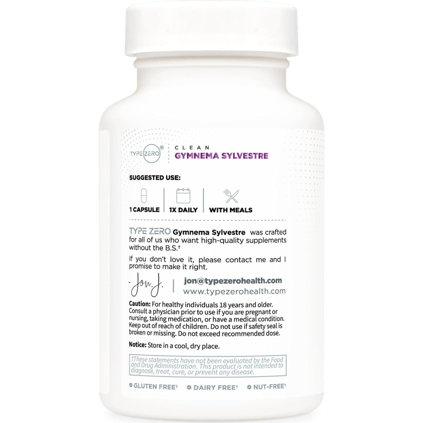 Cápsulas de Gymnema Sylvestre Type Zero 120 Porciones 3500 MG