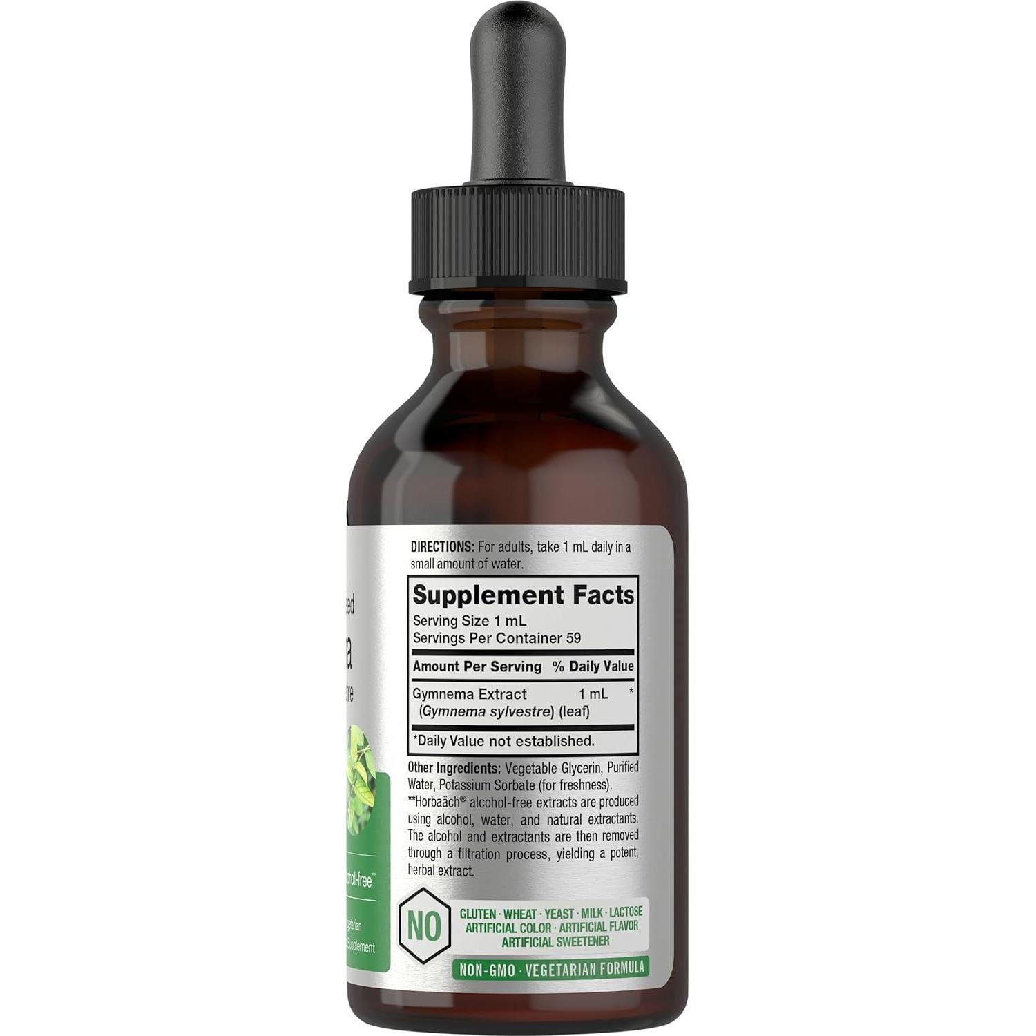 Extracto Líquido de Gymnema Sylvestre Horbaach 60 ml Sin Alcohol