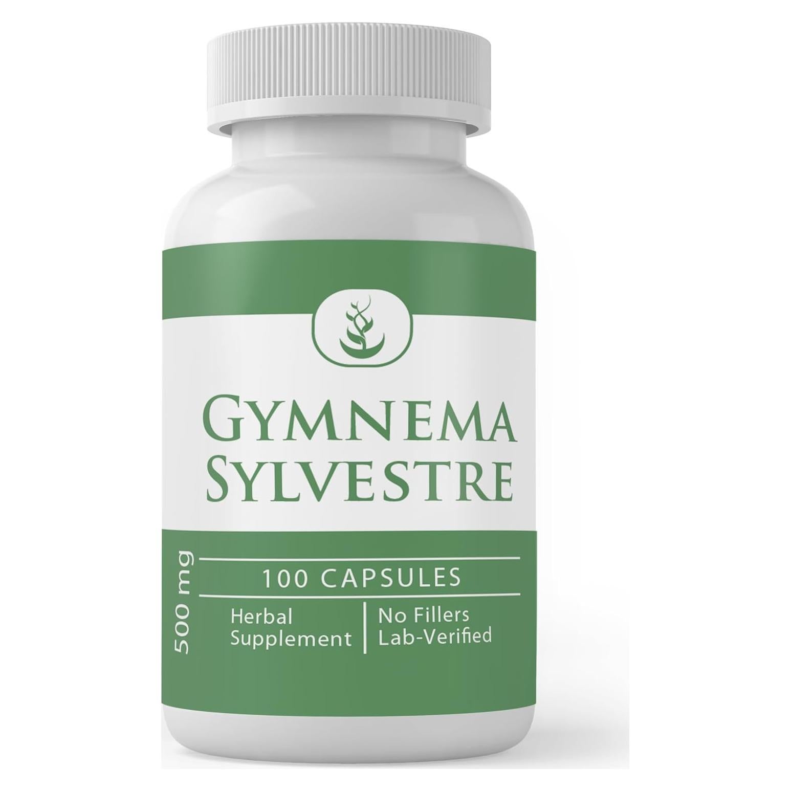 Cápsulas de Gymnema Sylvestre 100% Puras - 100 Unidades