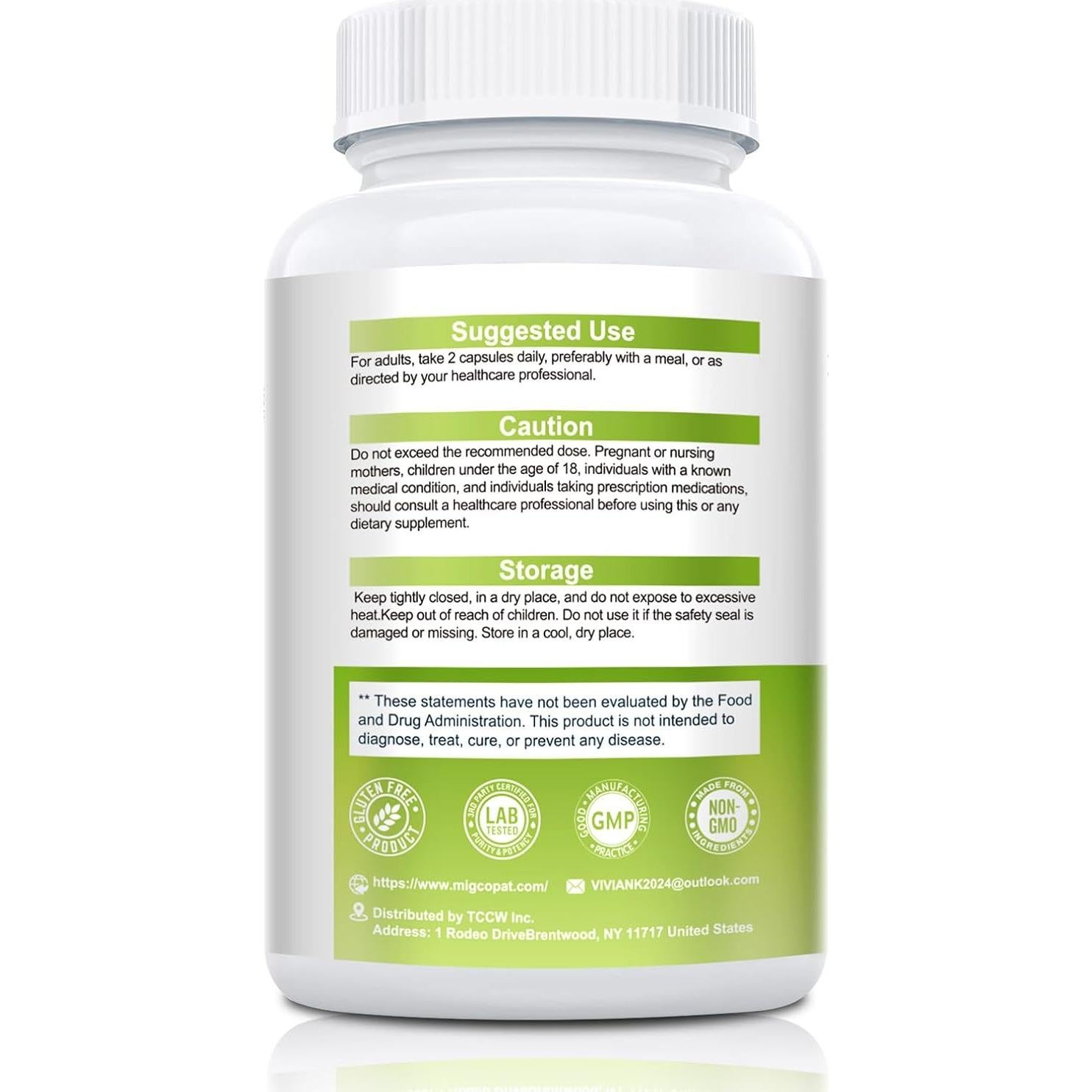 Suplemento Gymnema Sylvestre 800mg 2 Paquetes 120 Cápsulas