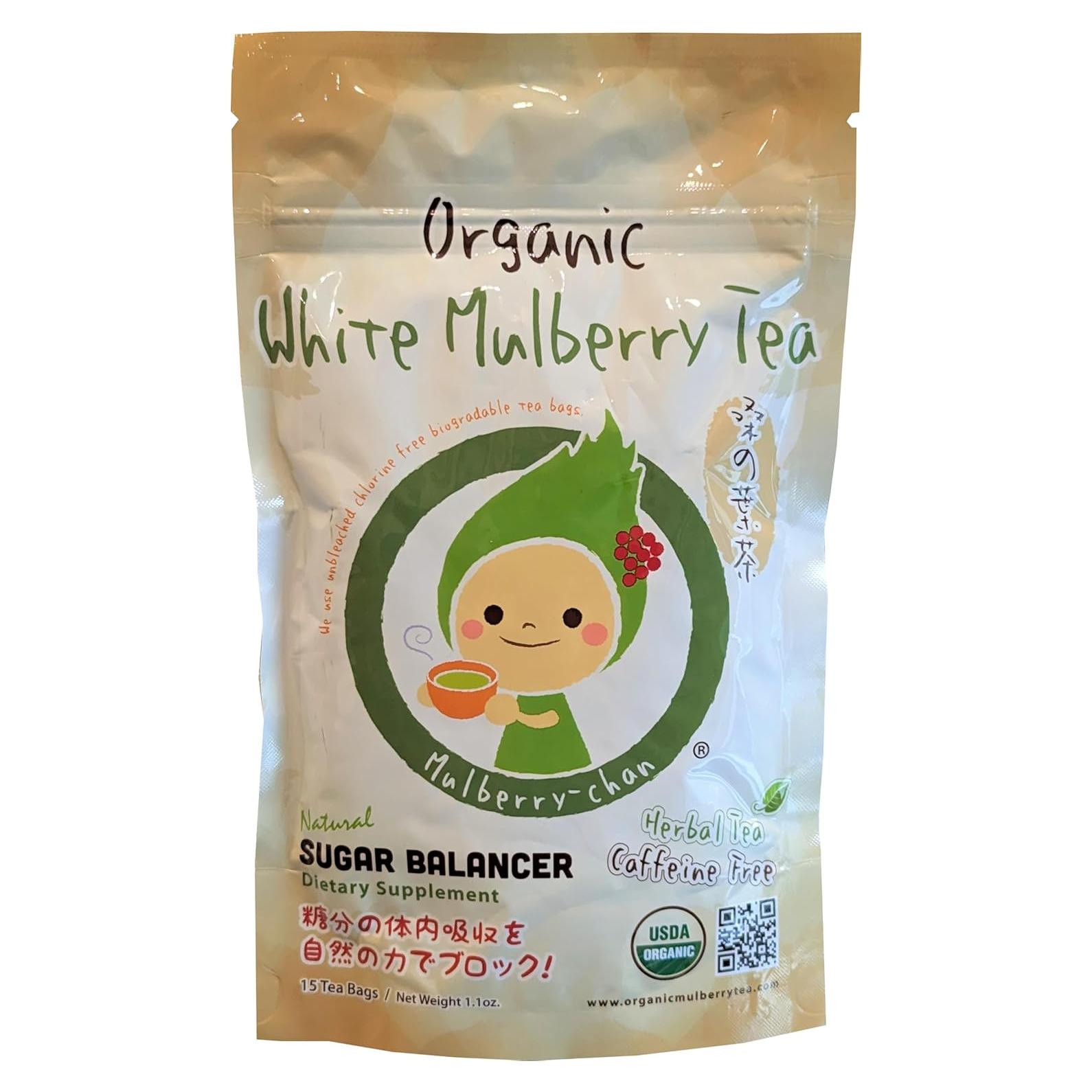 Té de Morera Blanca Orgánico USDA - 15 Bolsitas Sin Cafeína