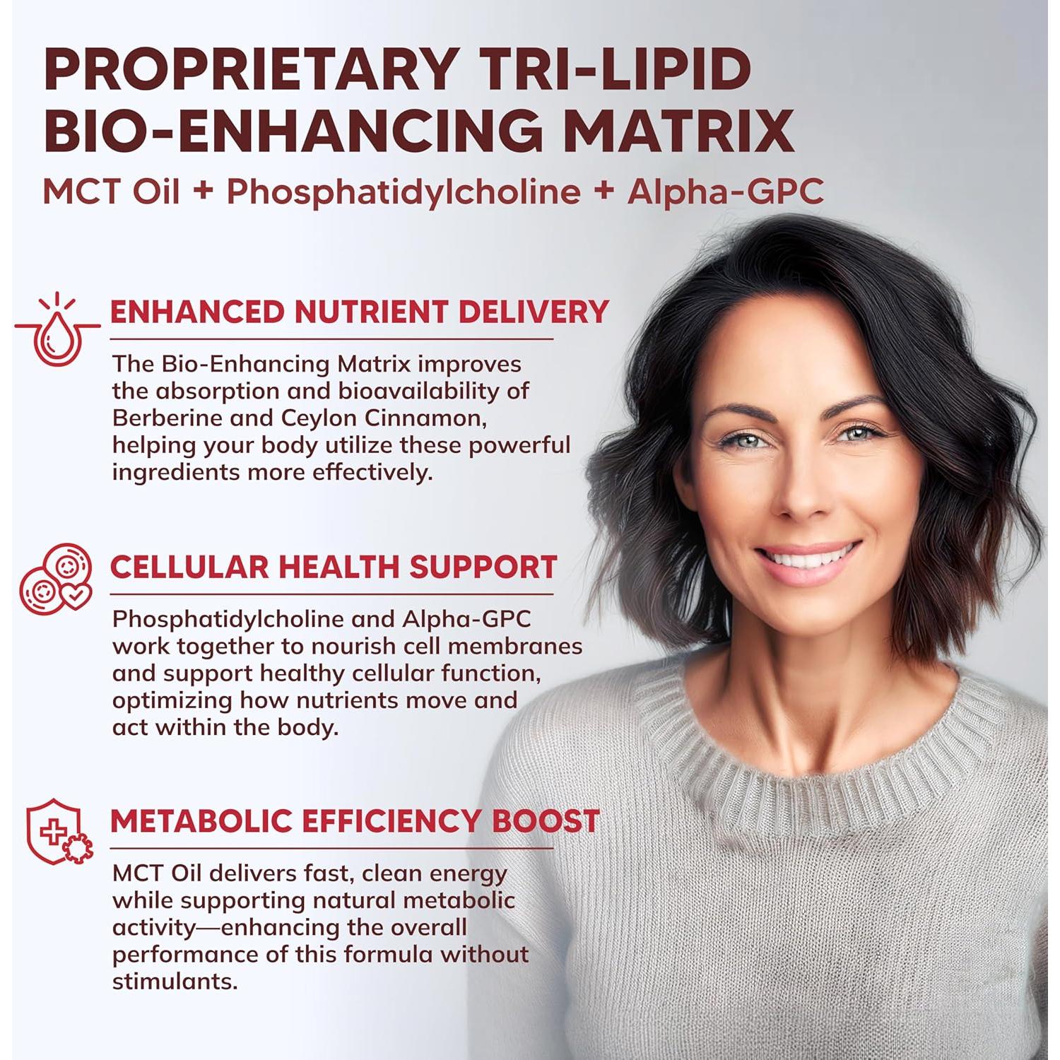 Suplemento de Berberina aSquared Nutrition 1200mg 120 Cápsulas