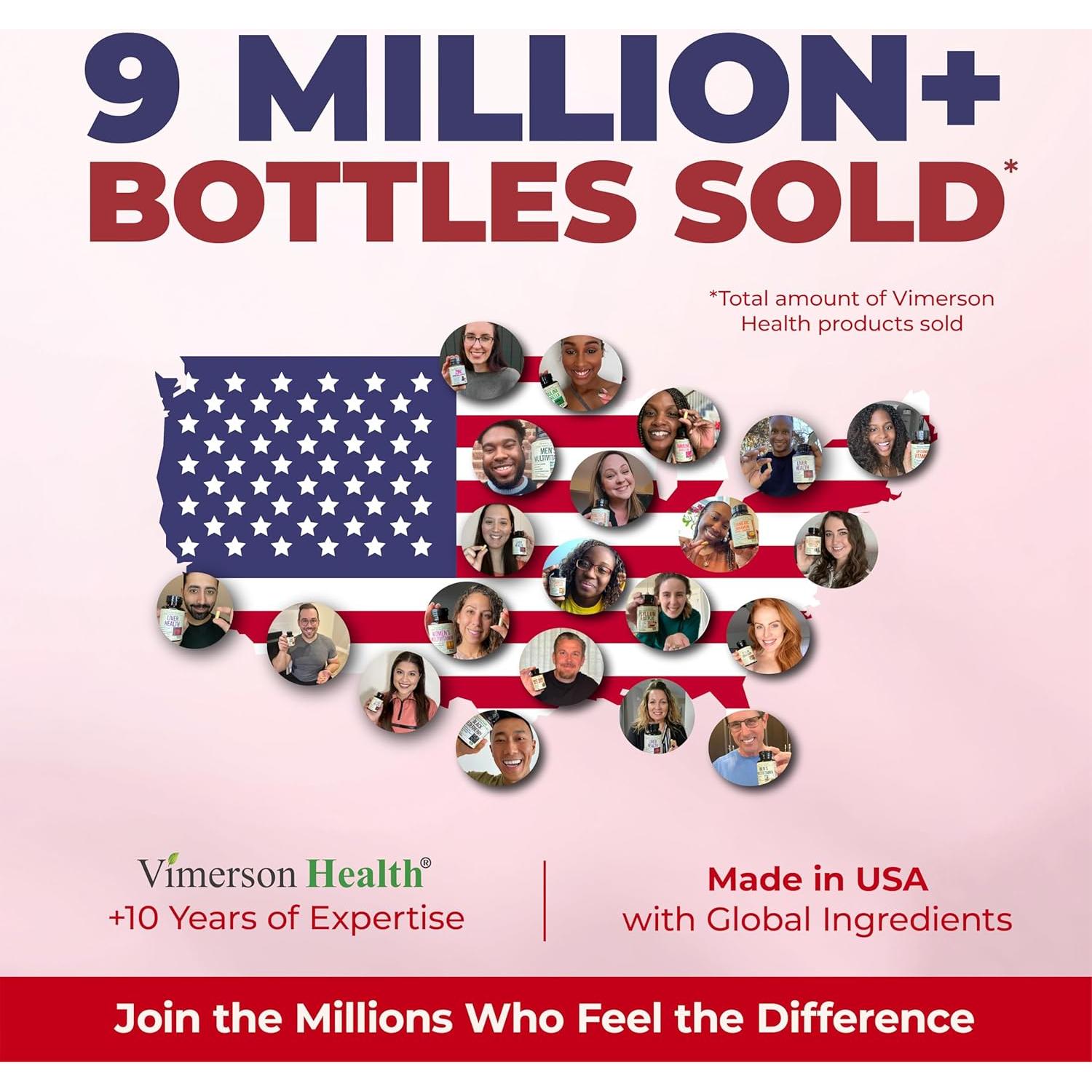 Suplemento de Ginseng Panax 1000mg Vimerson Health - Energía y Enfoque