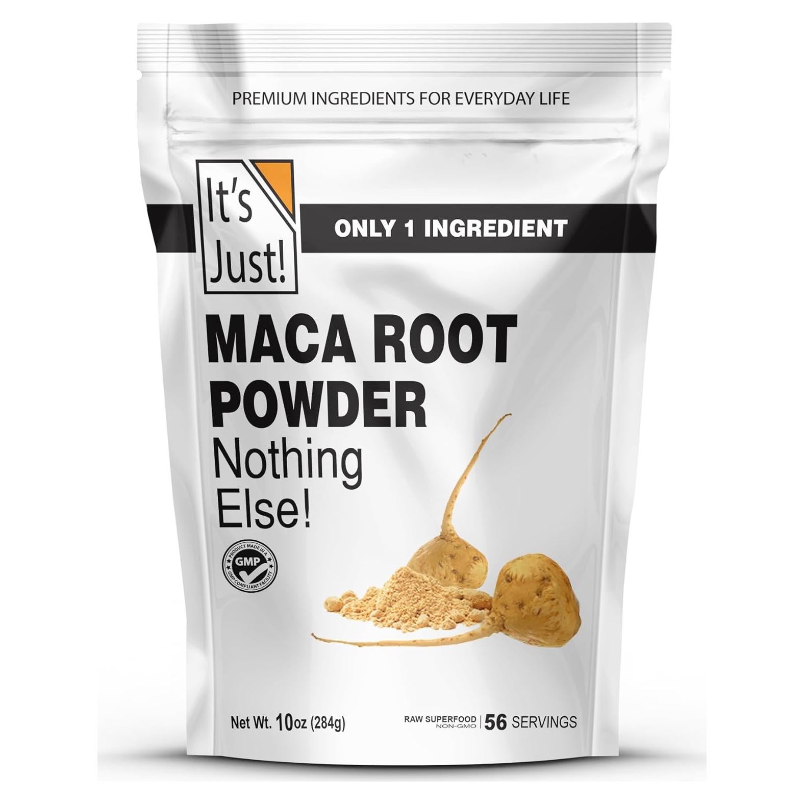 Polvo de Raíz de Maca Amarilla 283.5g - ¡Es Justo! Superalimento